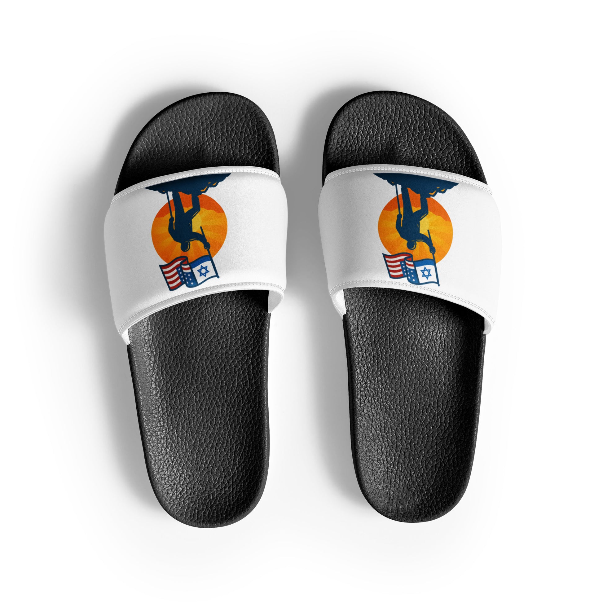 Grandpa Stands for Freedom Men's Slides - American Zionist