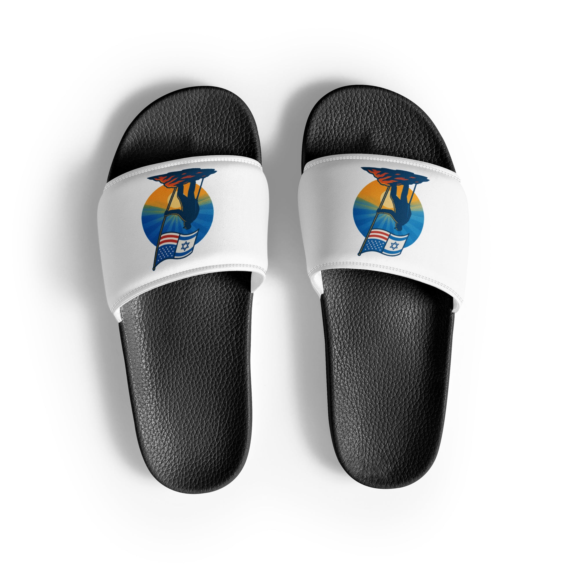 Grandpa Stands Tall Men's Slides - American Zionist