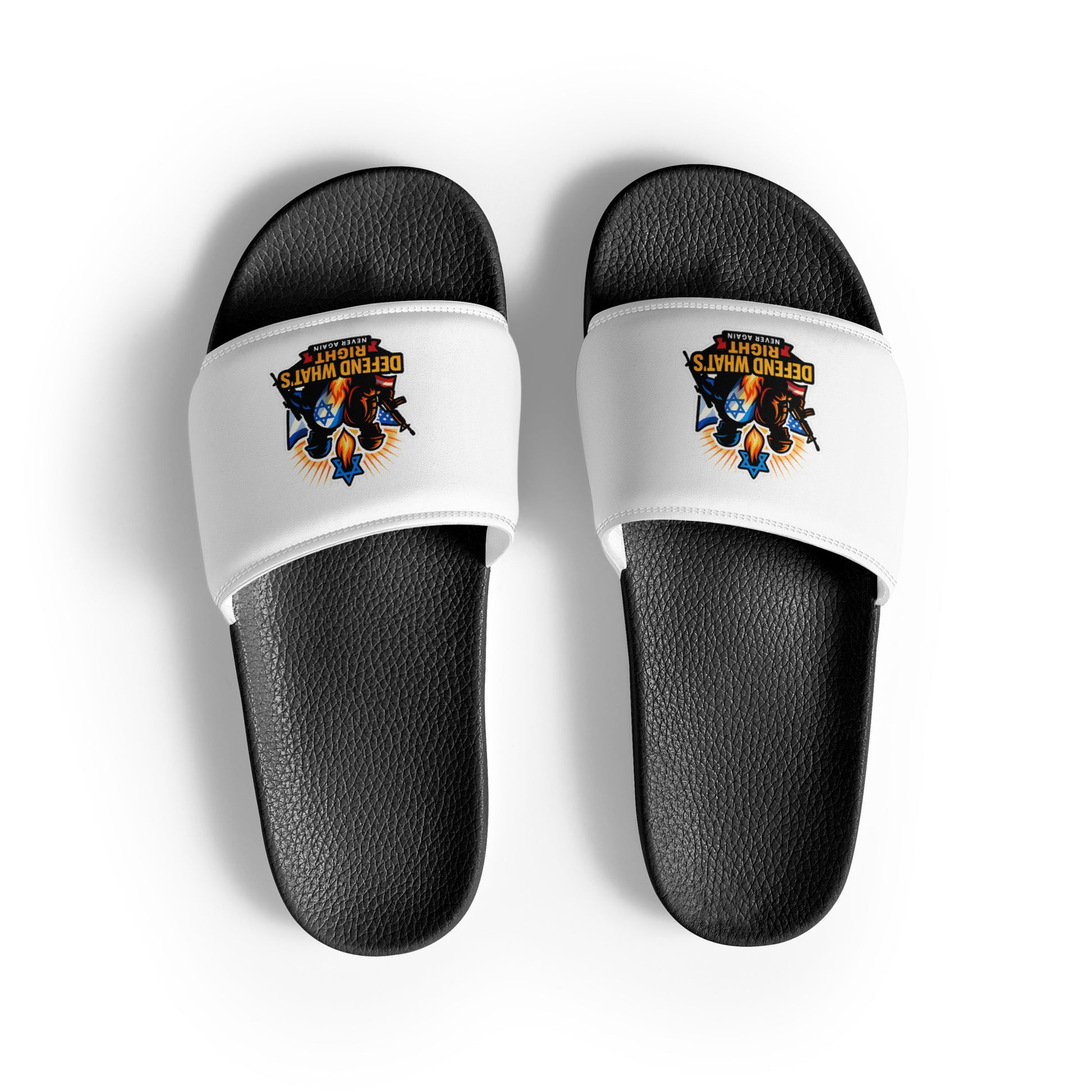 Defend Whats Right Men's Slides - American Zionist