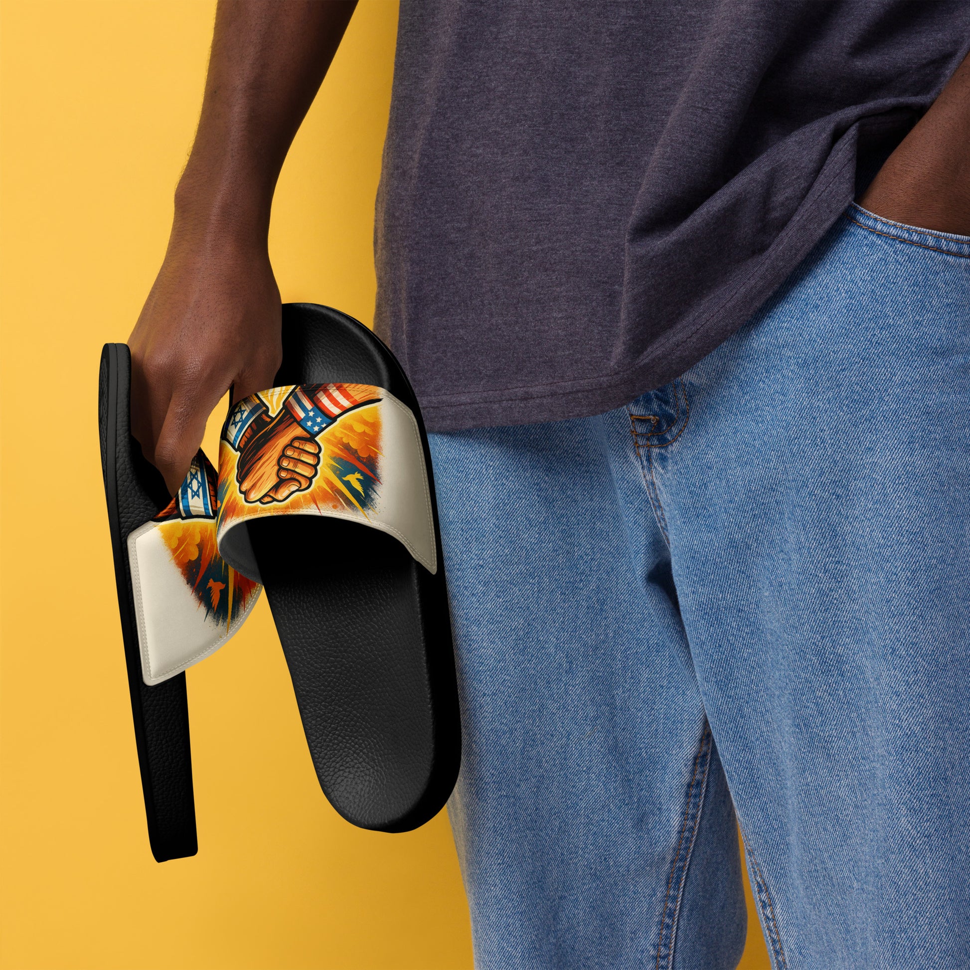 Strength Through Solidarity Men's Slides - American Zionist