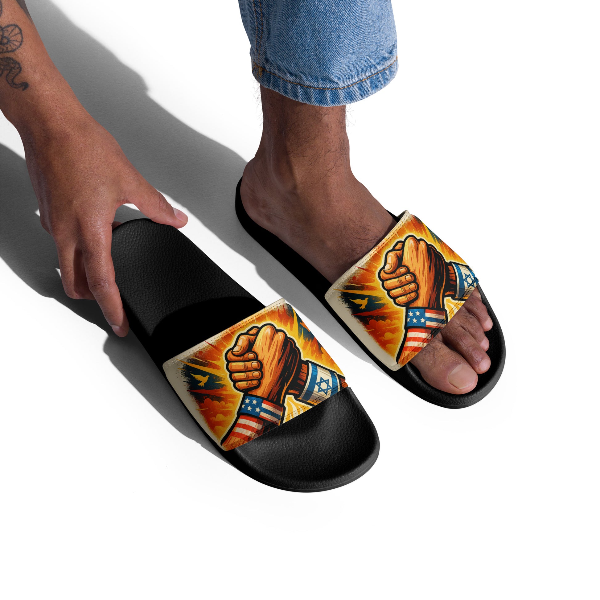 Strength Through Solidarity Men's Slides - American Zionist
