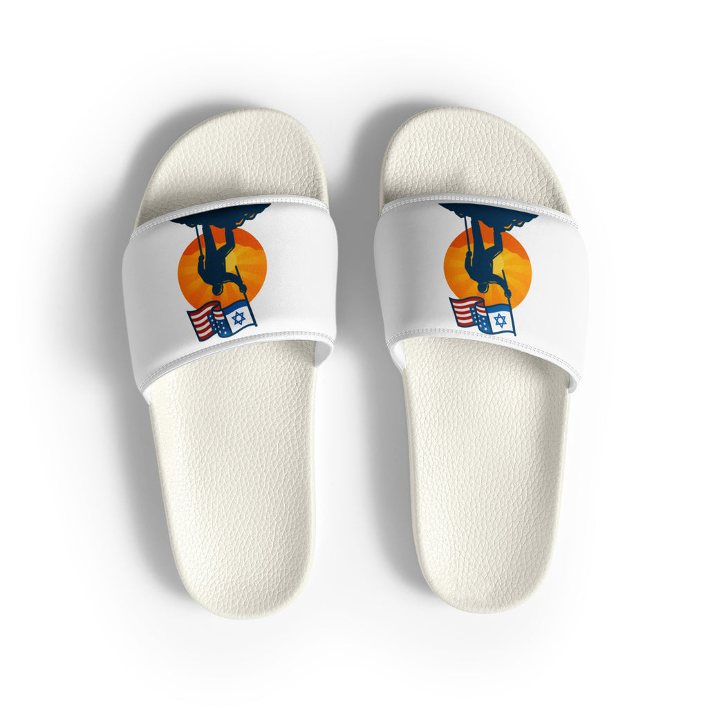 Grandpa Stands for Freedom Men's Slides - American Zionist
