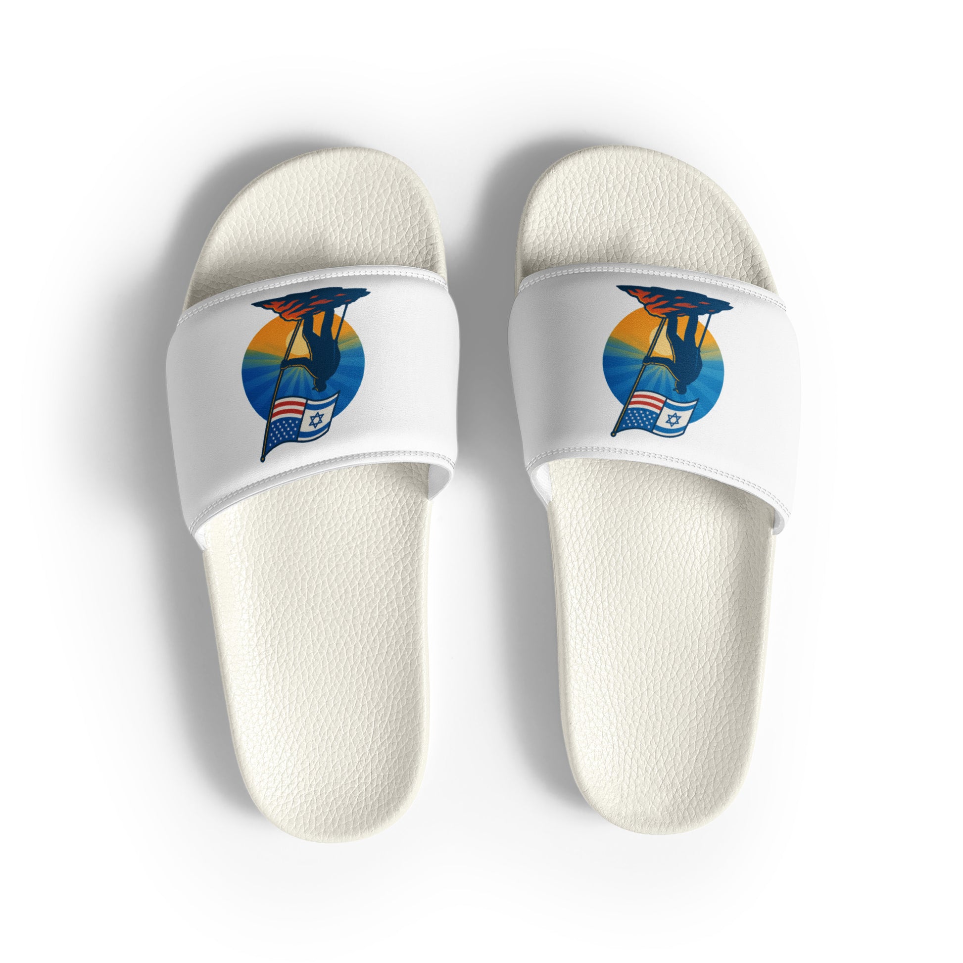 Grandpa Stands Tall Men's Slides - American Zionist