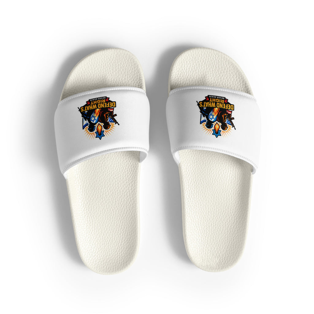 Defend Whats Right Men's Slides - American Zionist