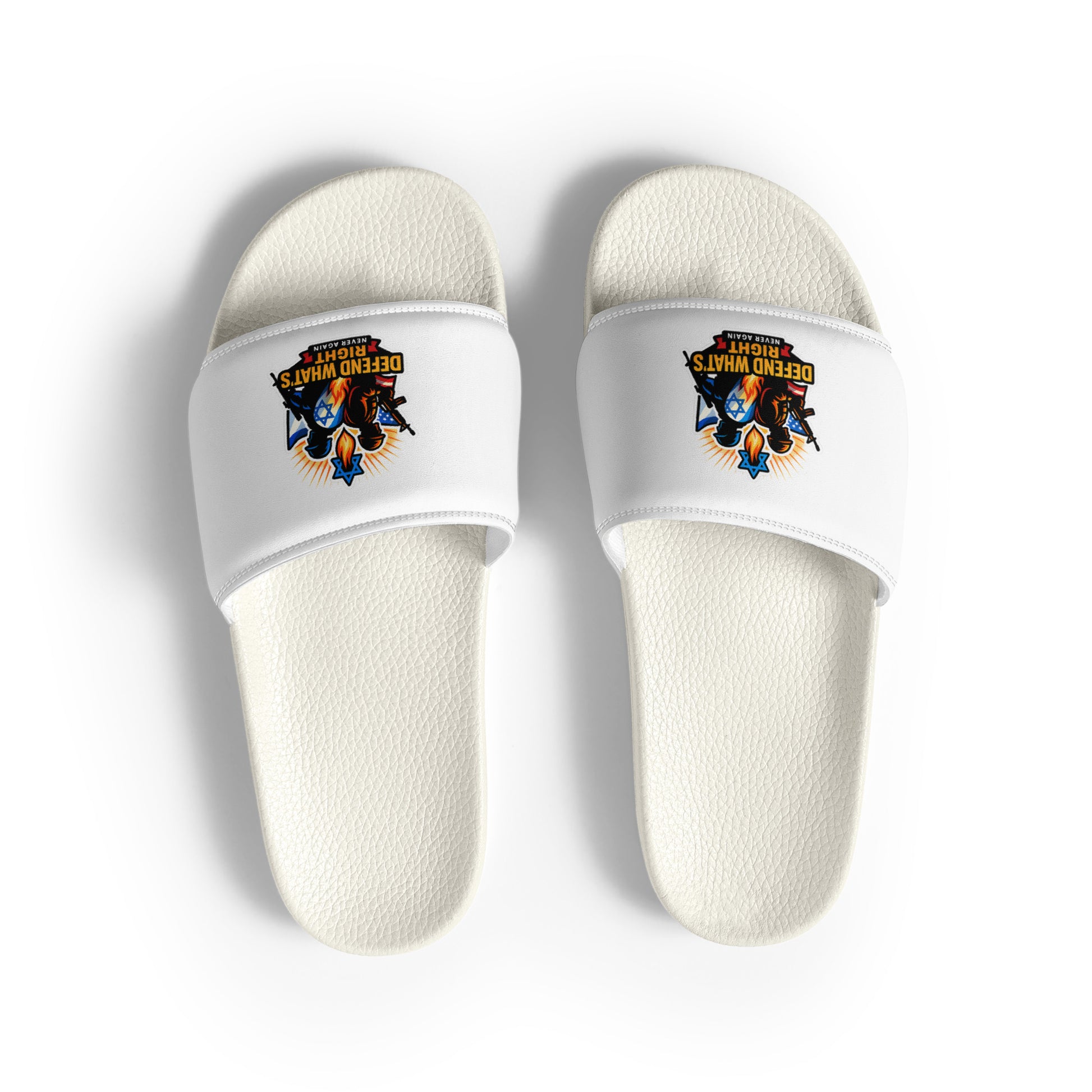 Defend Whats Right Men's Slides - American Zionist