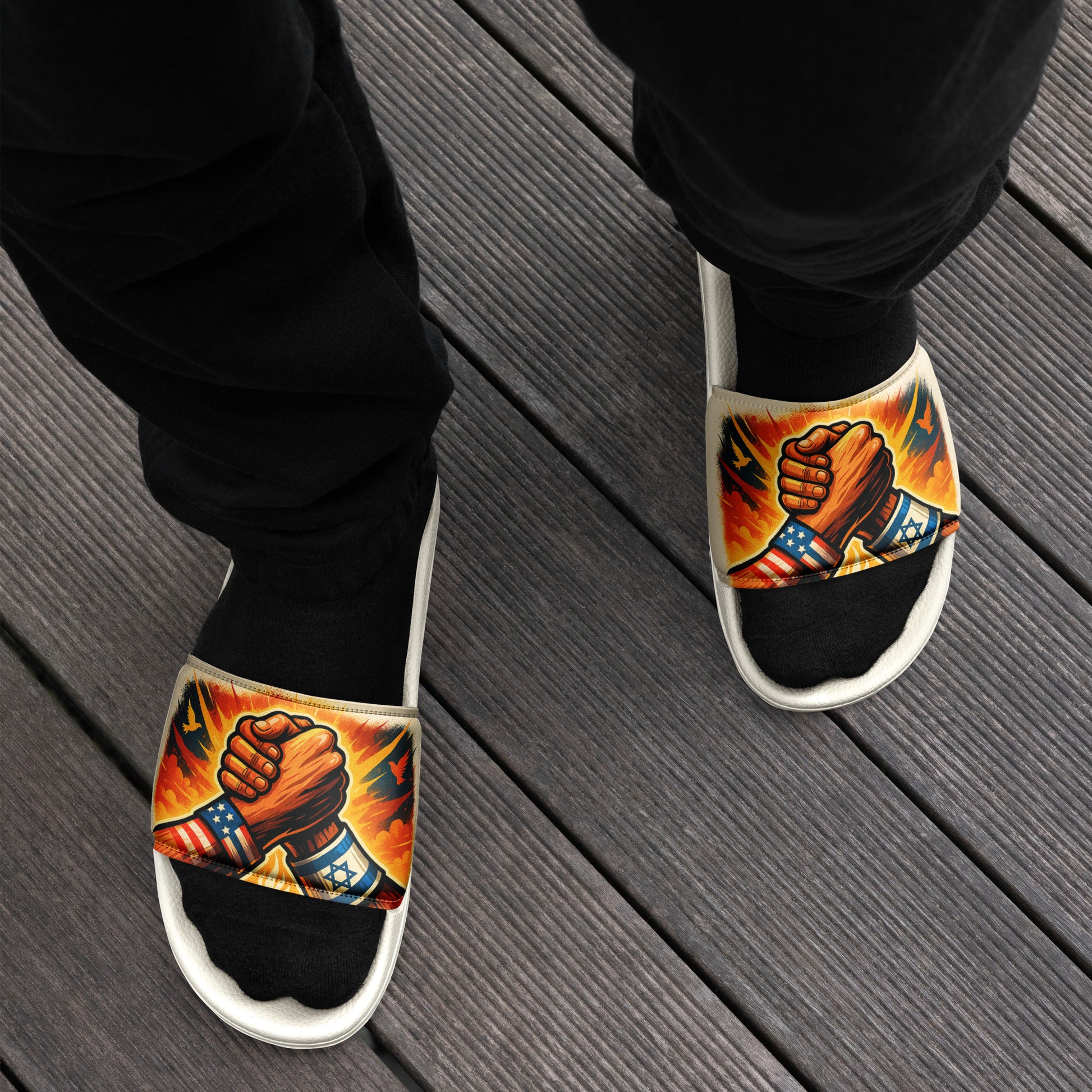 Strength Through Solidarity Men's Slides - American Zionist