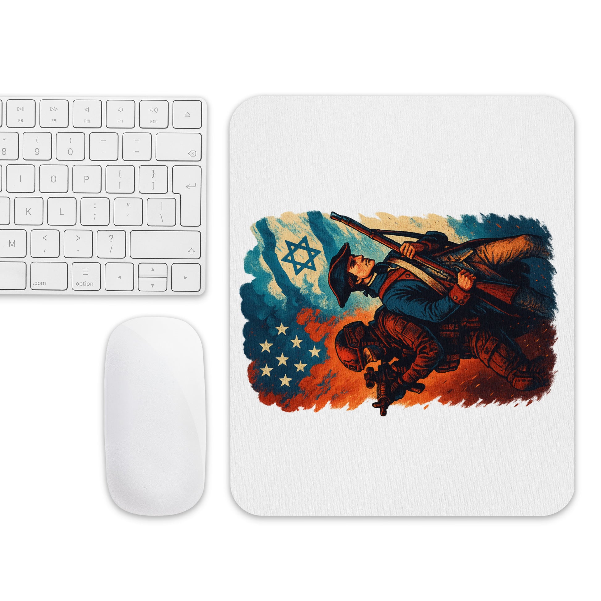 Defenders Across Generations Mouse Pad - American Zionist