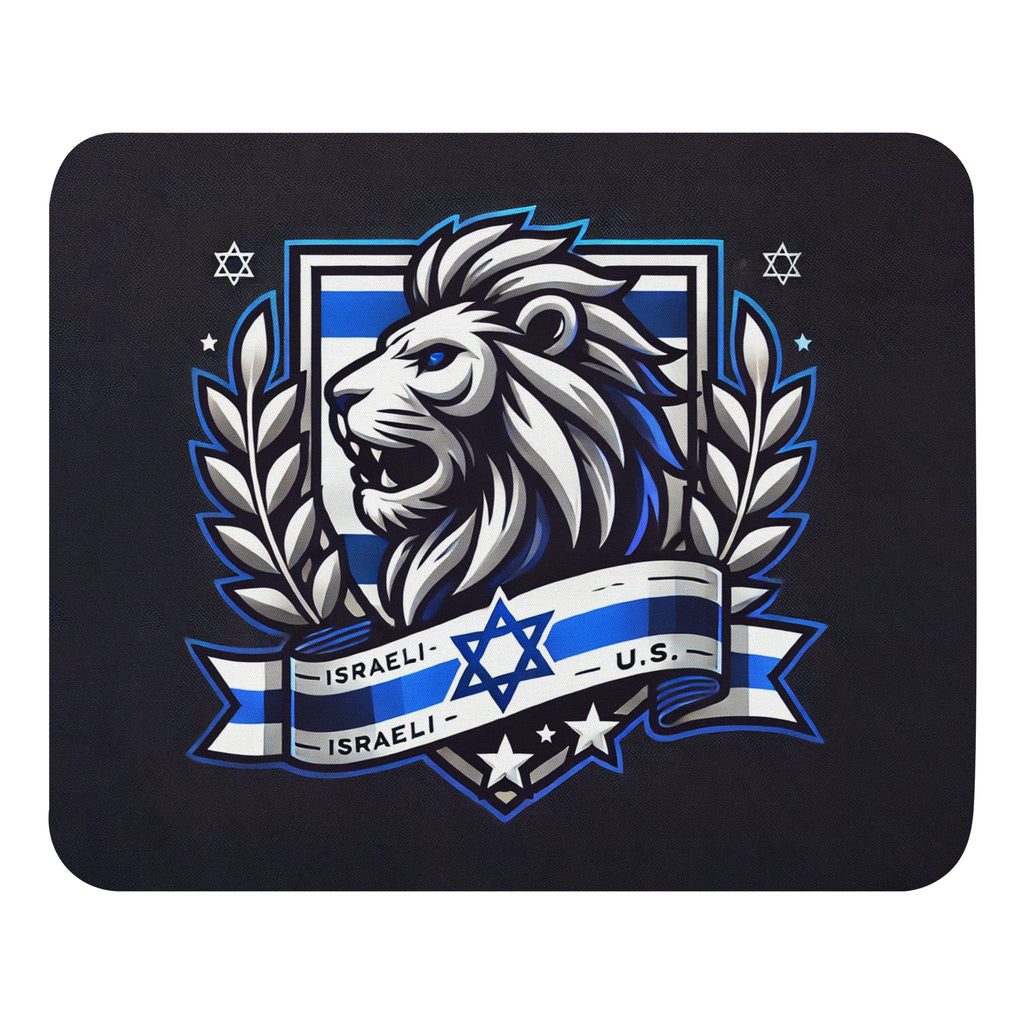 Lion of Judah Crest Mouse Pad - American Zionist