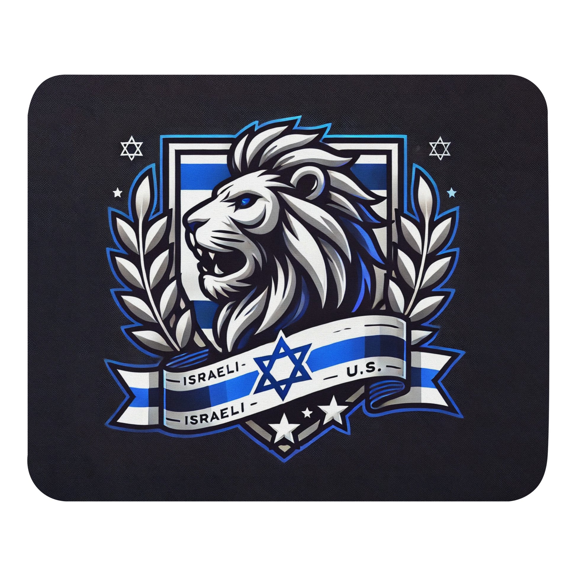 Lion of Judah Crest Mouse Pad - American Zionist