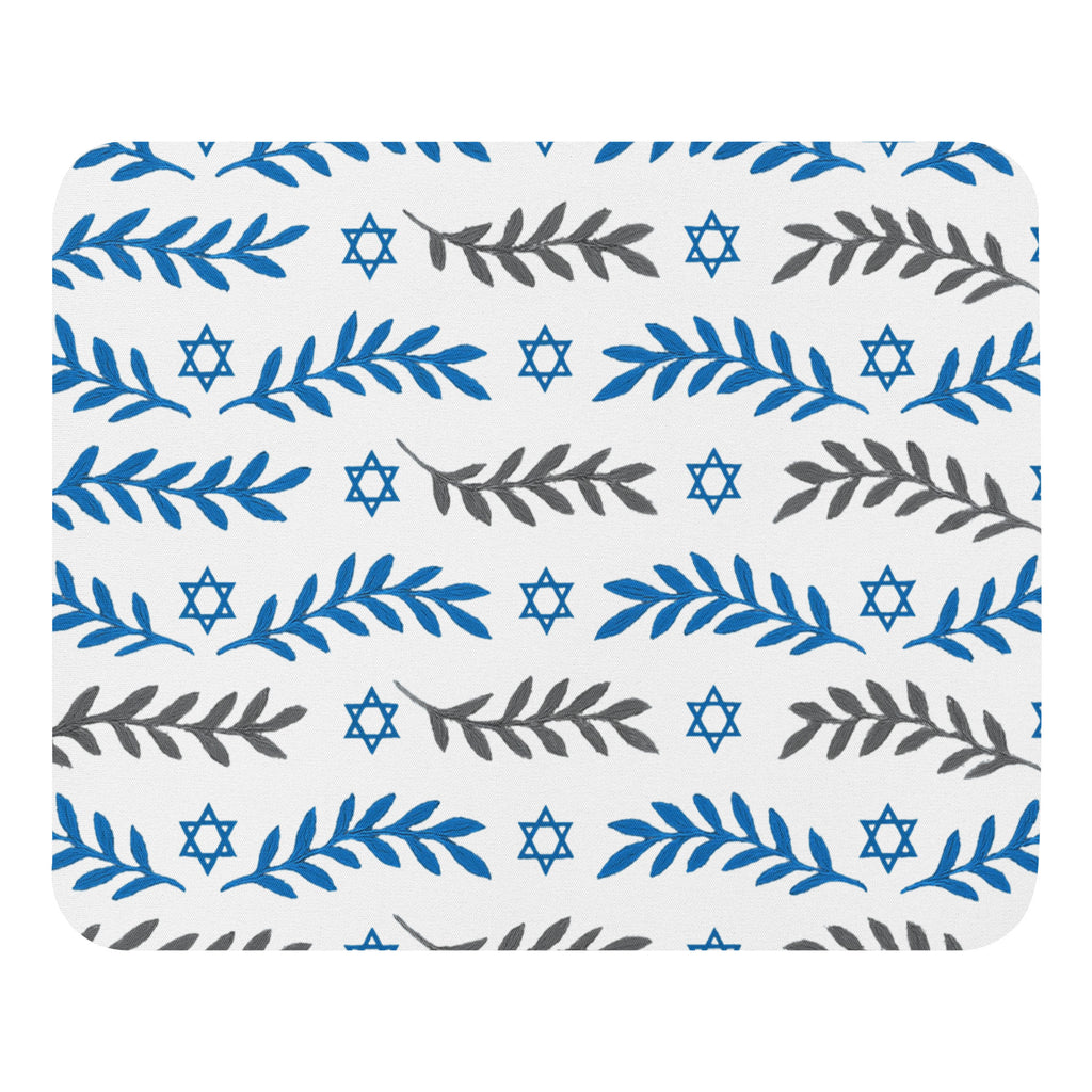 Olive and Shield Mouse Pad - American Zionist