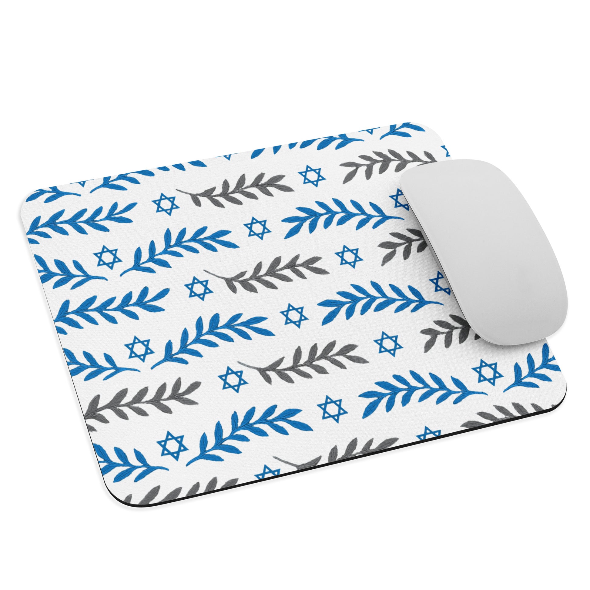 Olive and Shield Mouse Pad - American Zionist