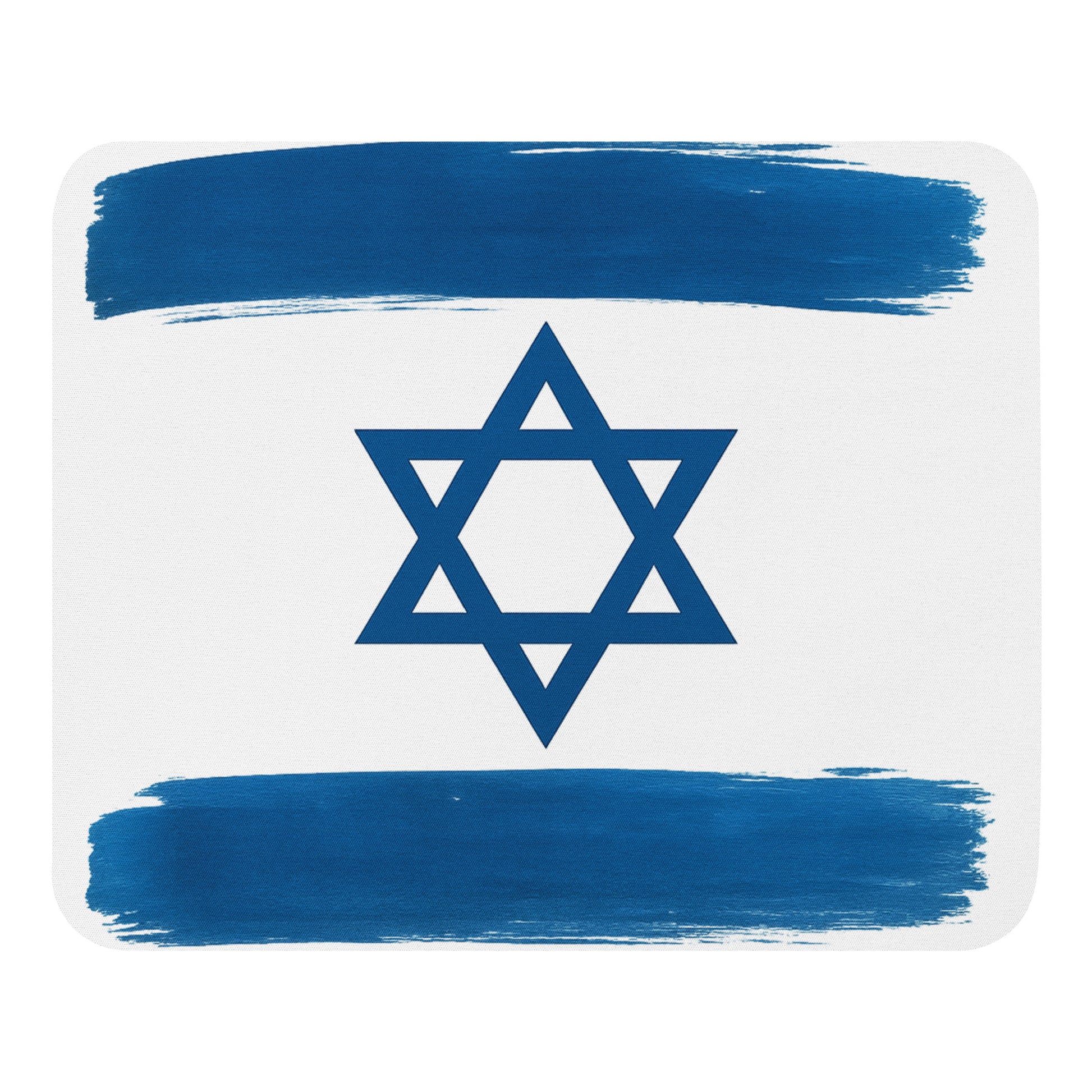 Blue stars of David Mouse Pad - American Zionist