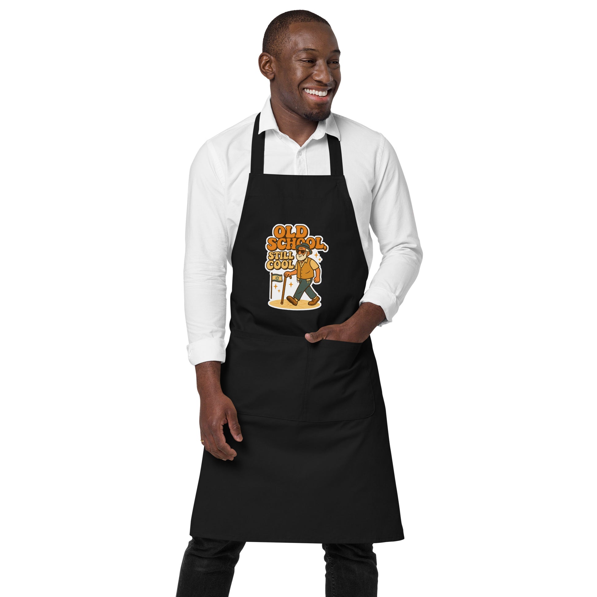 Old School Grandpa Organic Cotton Apron - American Zionist
