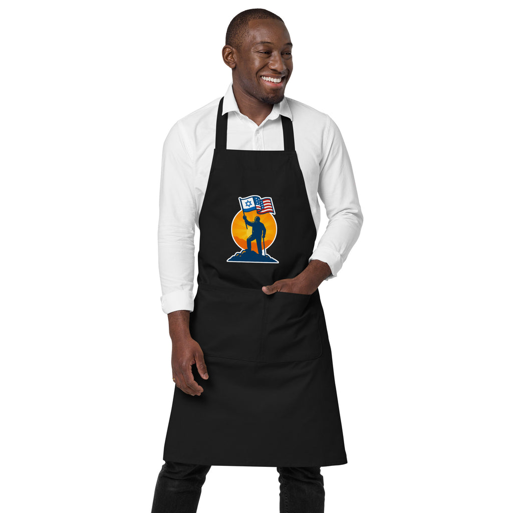 Grandpa Stands for Freedom Organic Cotton Apron - American Zionist