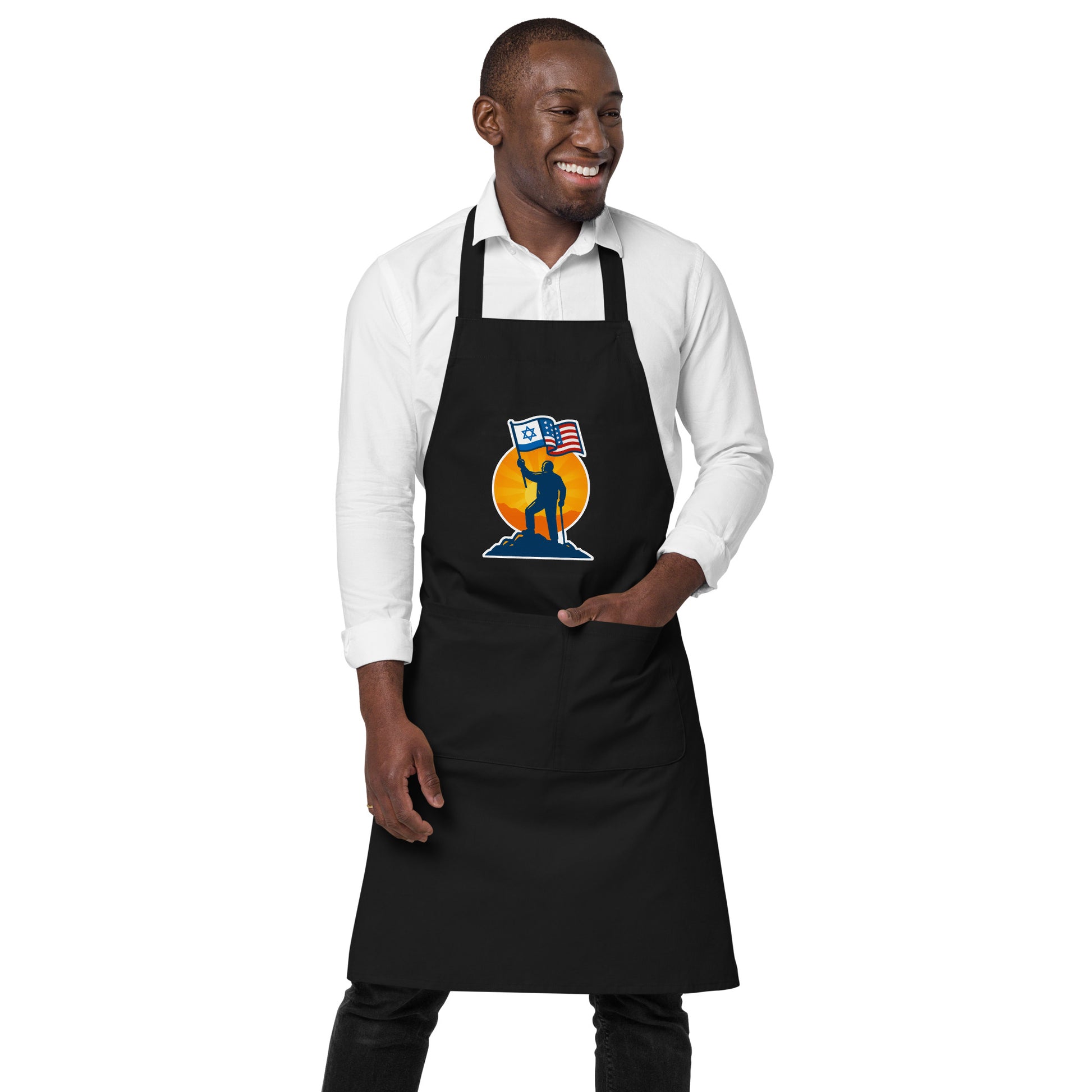 Grandpa Stands for Freedom Organic Cotton Apron - American Zionist