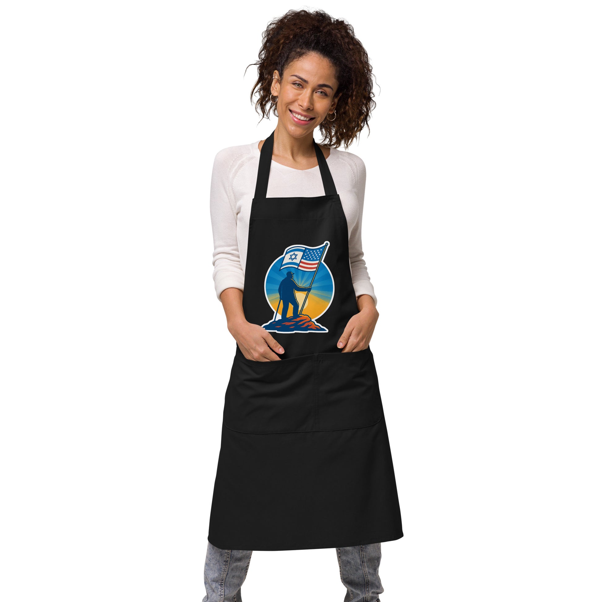 Grandpa Stands Tall Organic Cotton Apron - American Zionist
