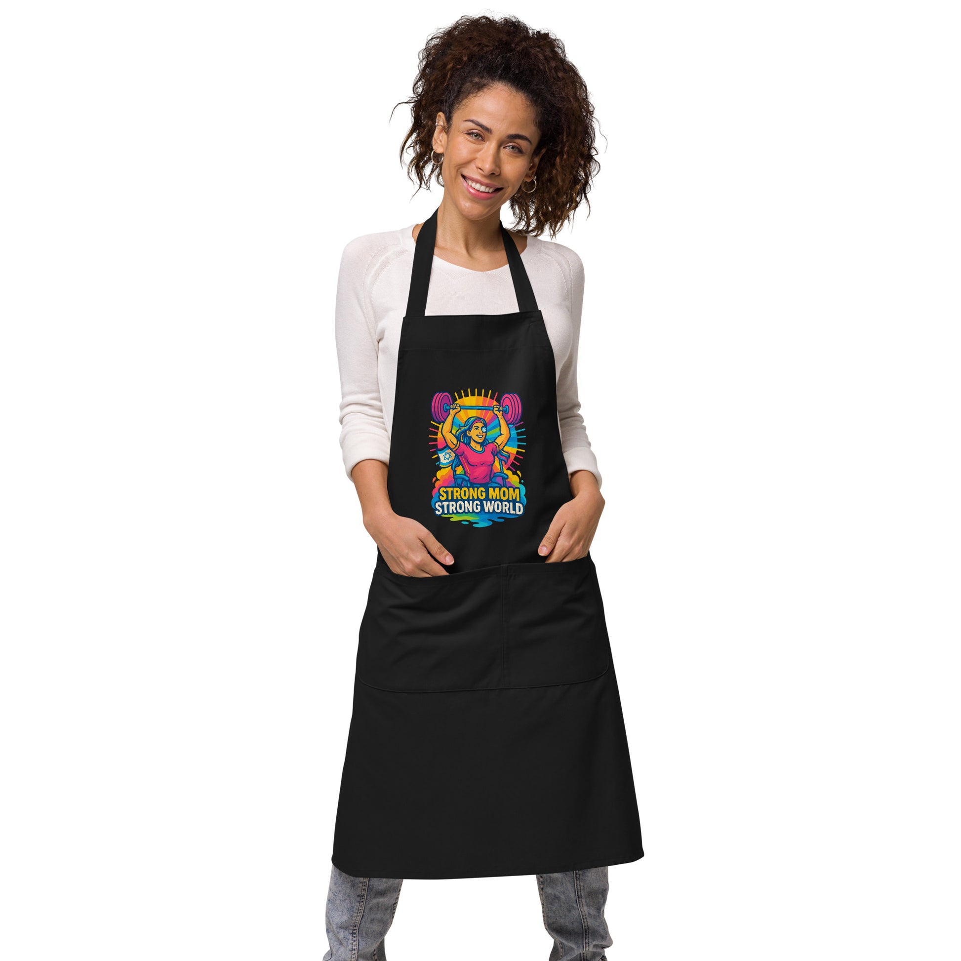 Strong Mom Organic Cotton Apron - American Zionist