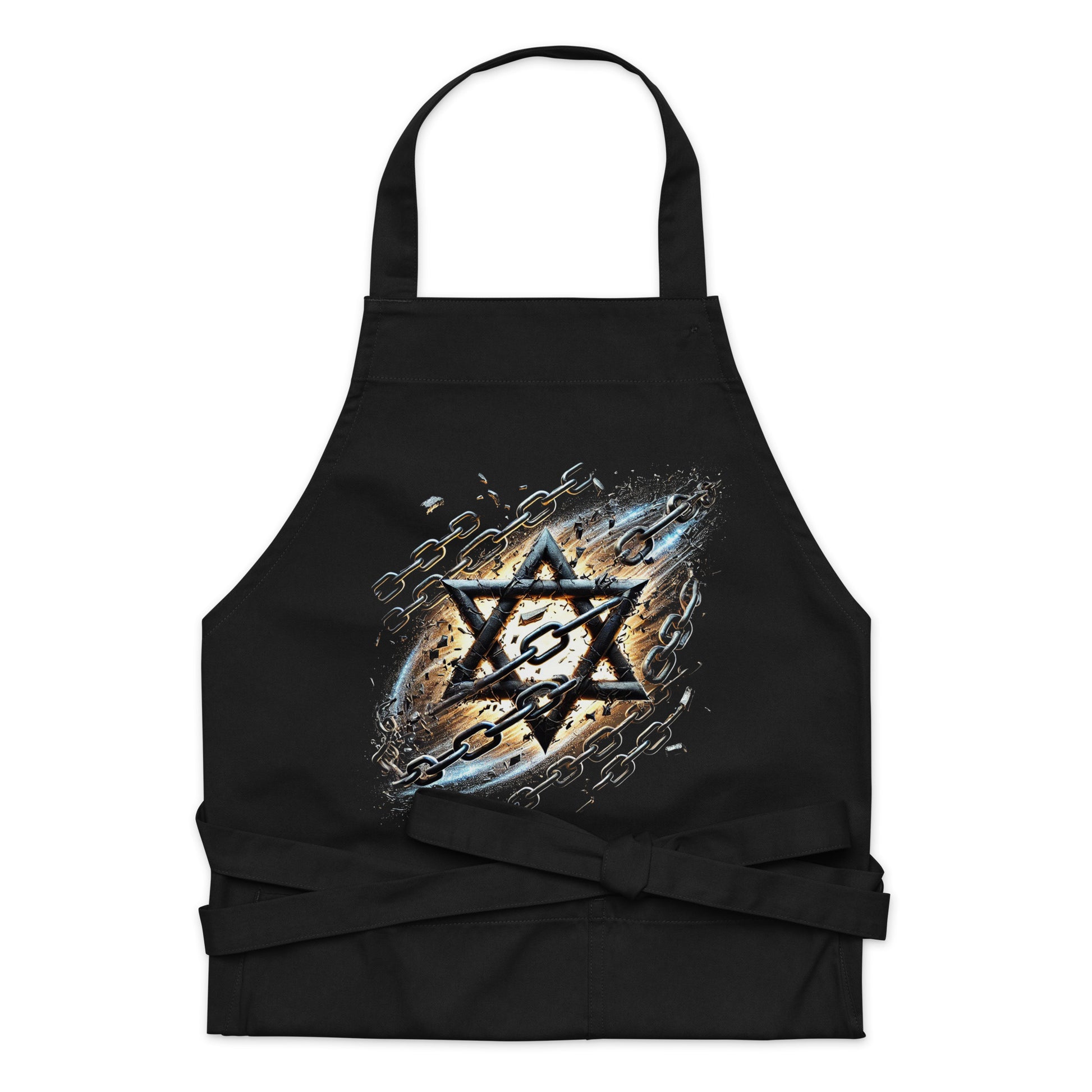 Galaxy Star of David Organic Cotton Apron - American Zionist