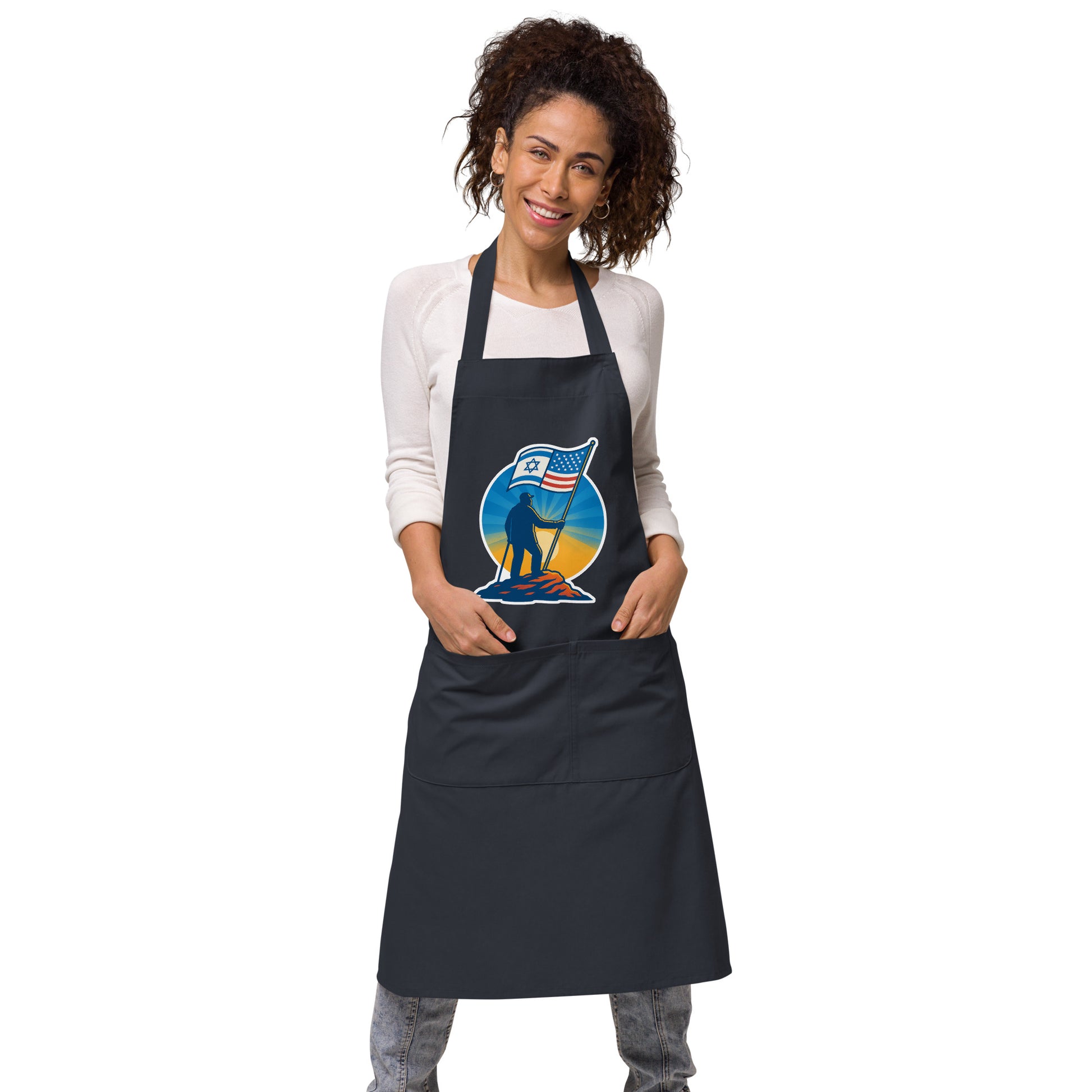 Grandpa Stands Tall Organic Cotton Apron - American Zionist