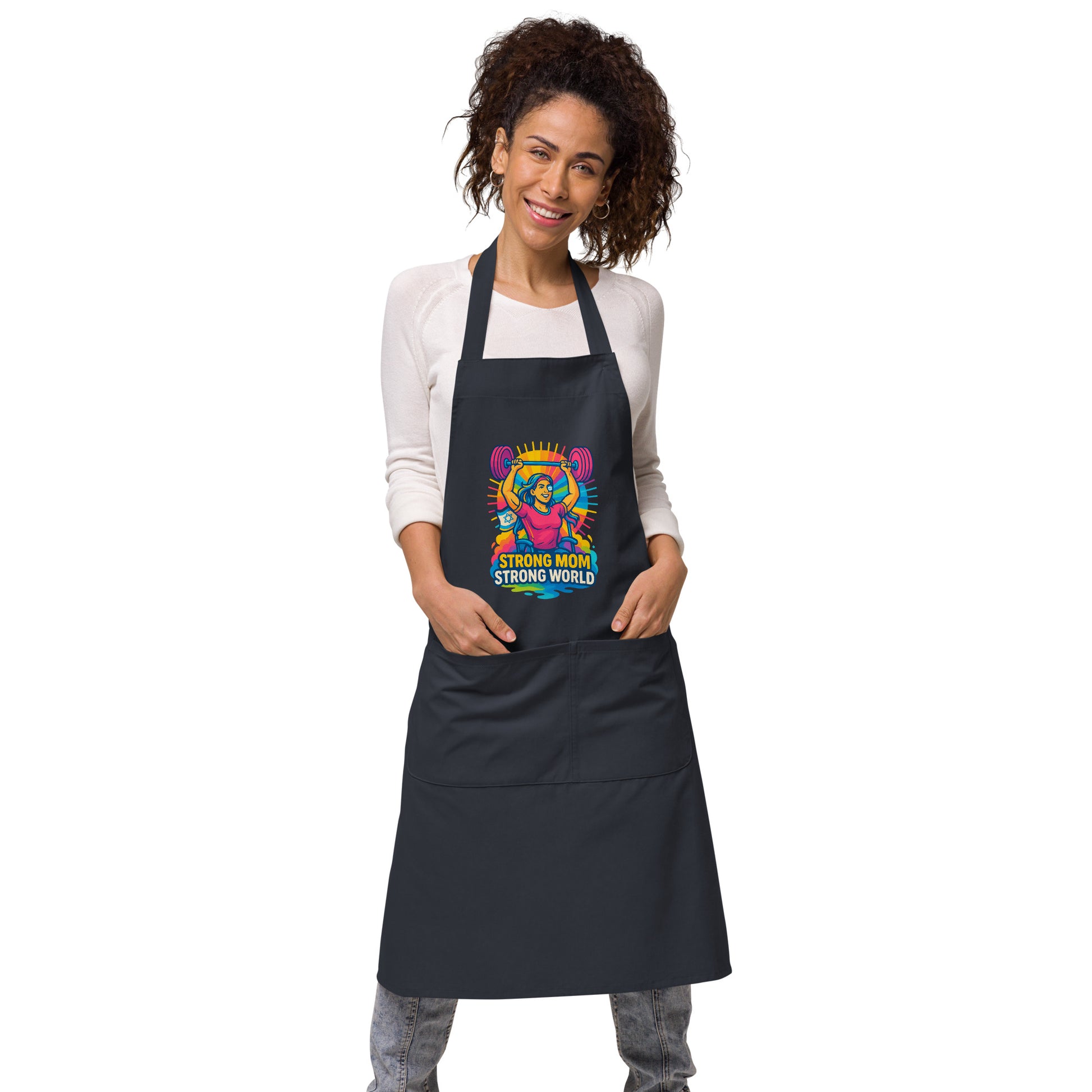 Strong Mom Organic Cotton Apron - American Zionist