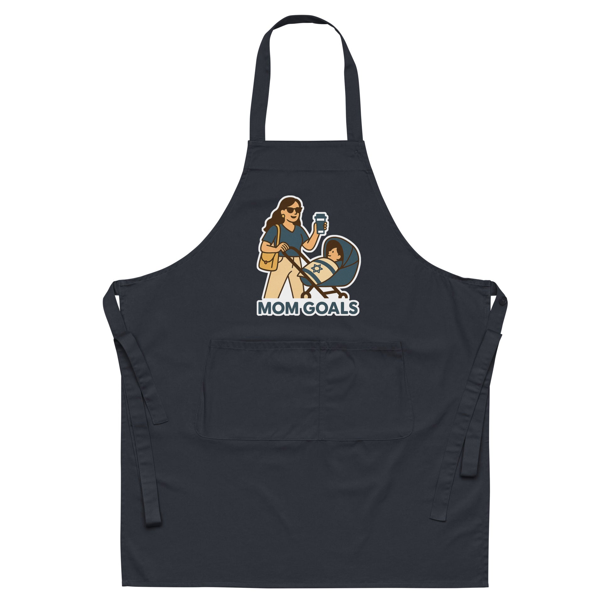 Mom Goals Organic Cotton Apron - American Zionist