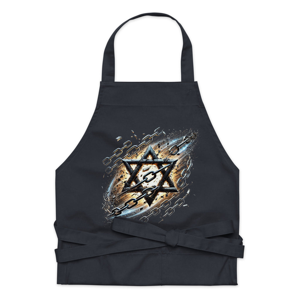 Galaxy Star of David Organic Cotton Apron - American Zionist
