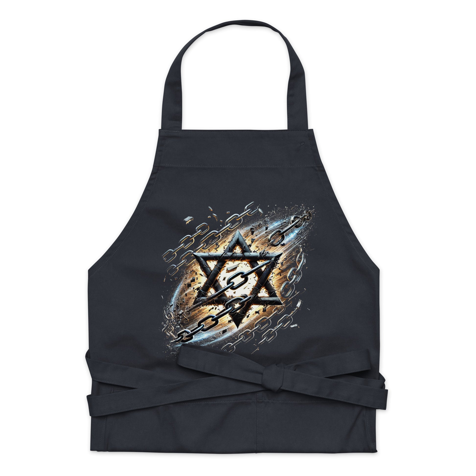 Galaxy Star of David Organic Cotton Apron - American Zionist