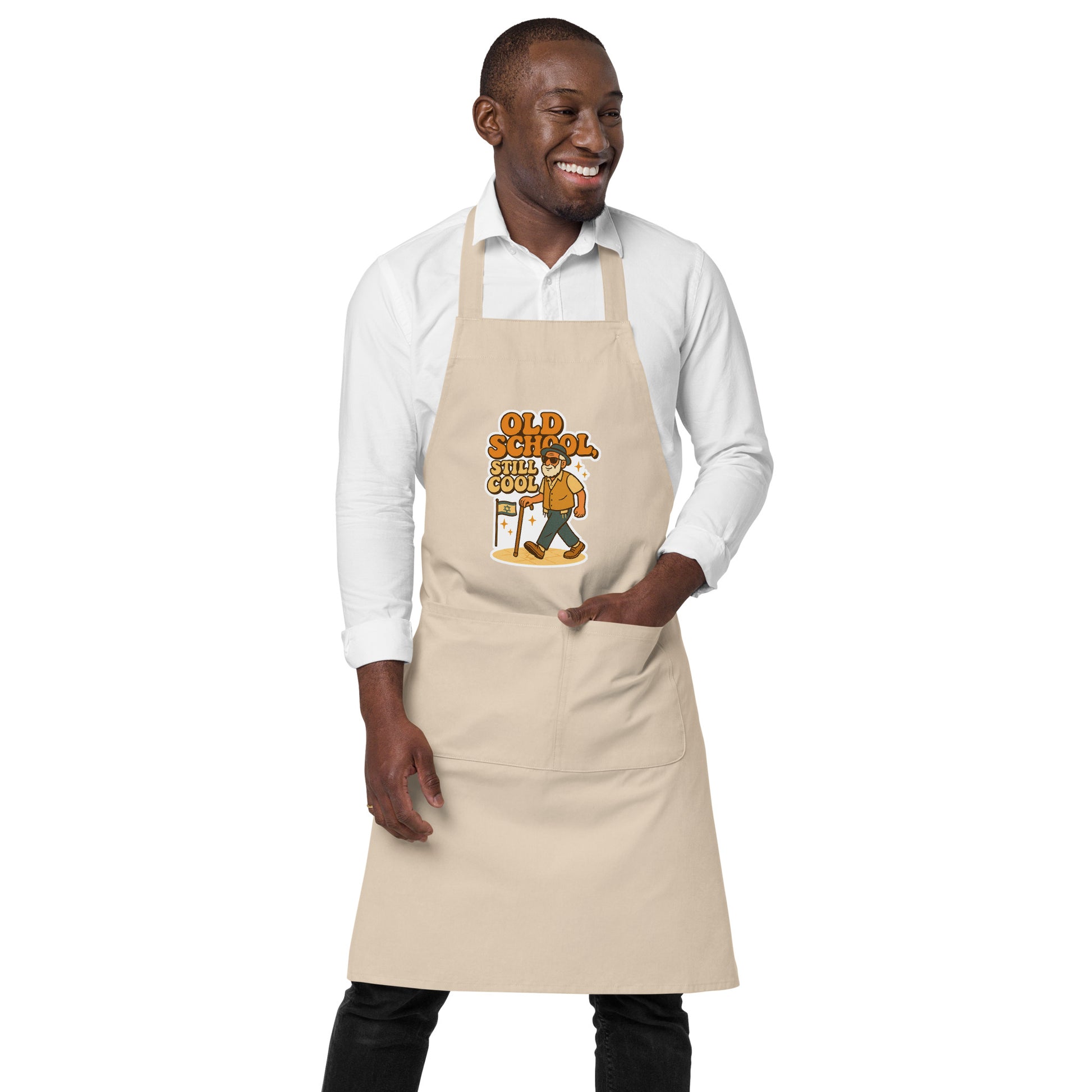 Old School Grandpa Organic Cotton Apron - American Zionist