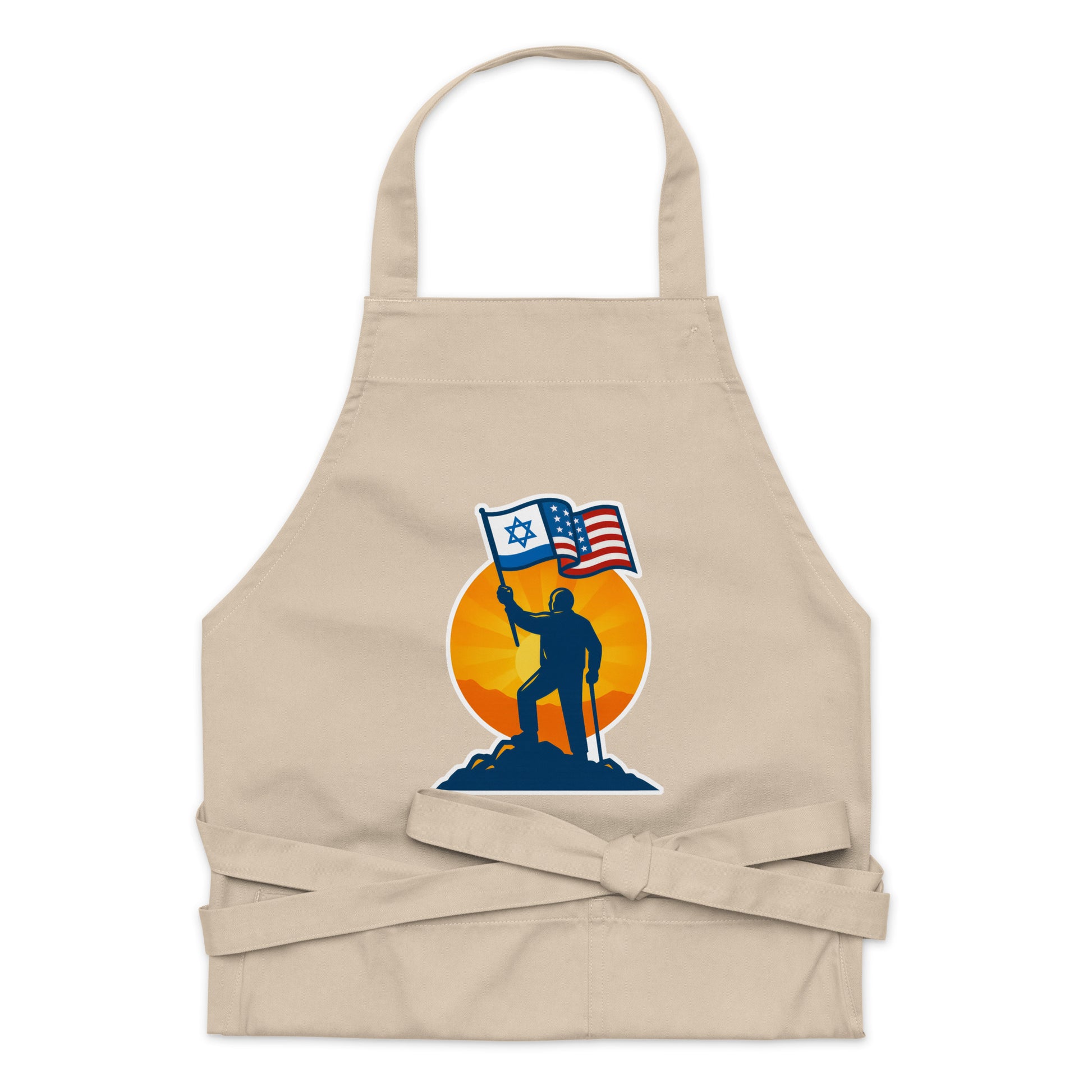 Grandpa Stands for Freedom Organic Cotton Apron - American Zionist