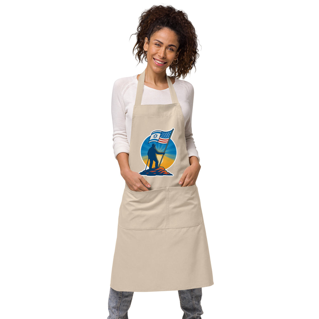 Grandpa Stands Tall Organic Cotton Apron - American Zionist