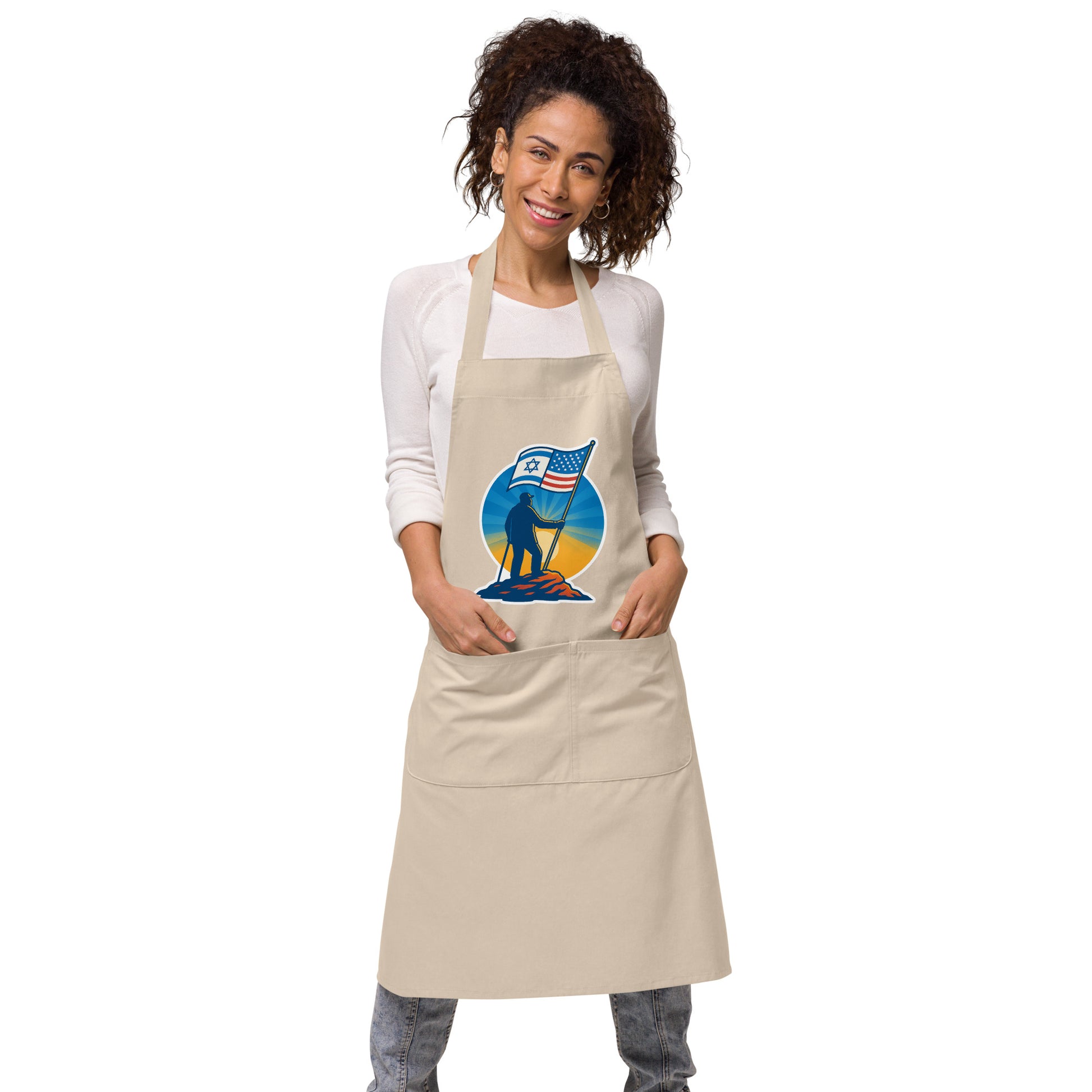 Grandpa Stands Tall Organic Cotton Apron - American Zionist