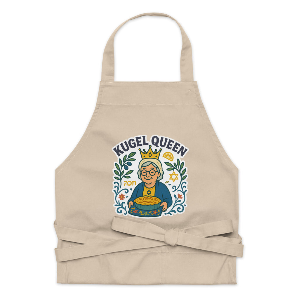 Kugel Queen Organic Cotton Apron - American Zionist
