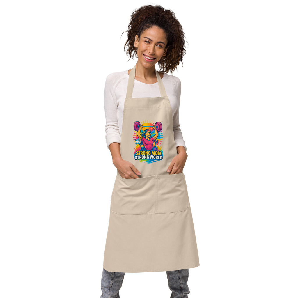 Strong Mom Organic Cotton Apron - American Zionist