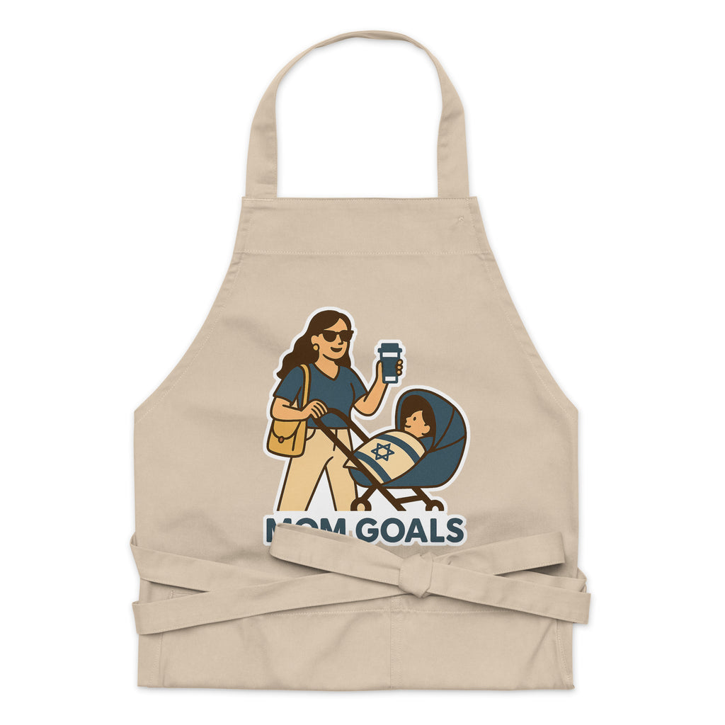 Mom Goals Organic Cotton Apron - American Zionist