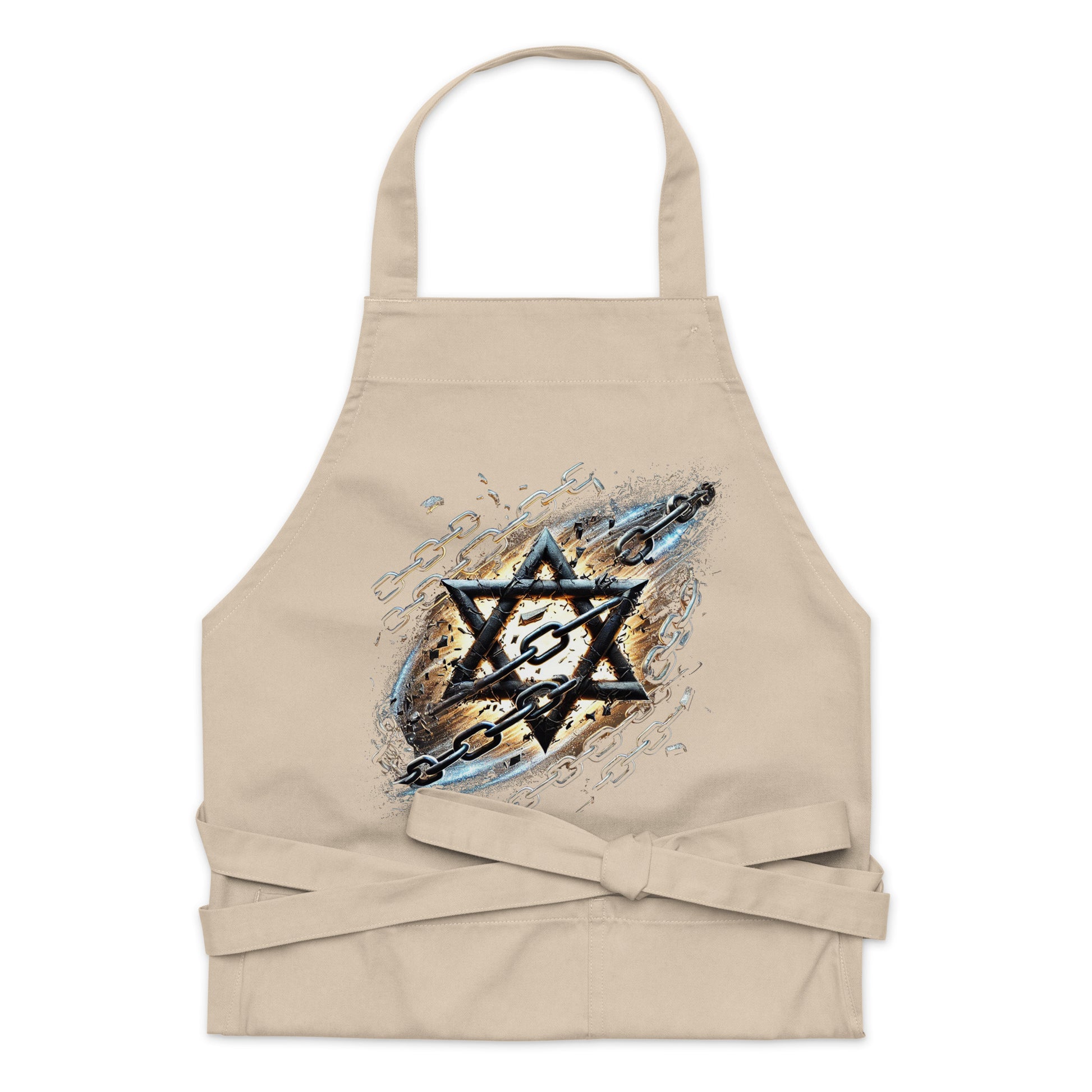 Galaxy Star of David Organic Cotton Apron - American Zionist