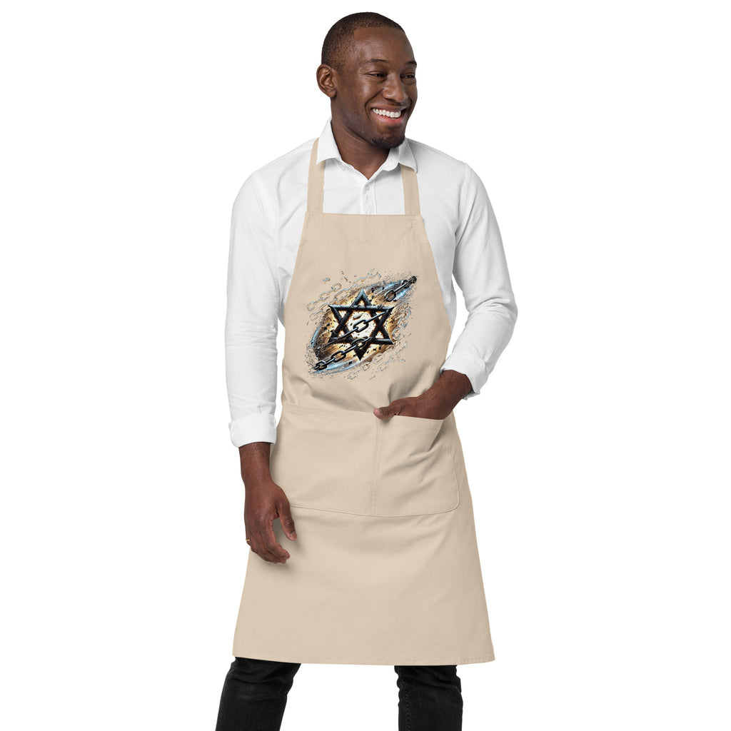 Galaxy Star of David Organic Cotton Apron - American Zionist