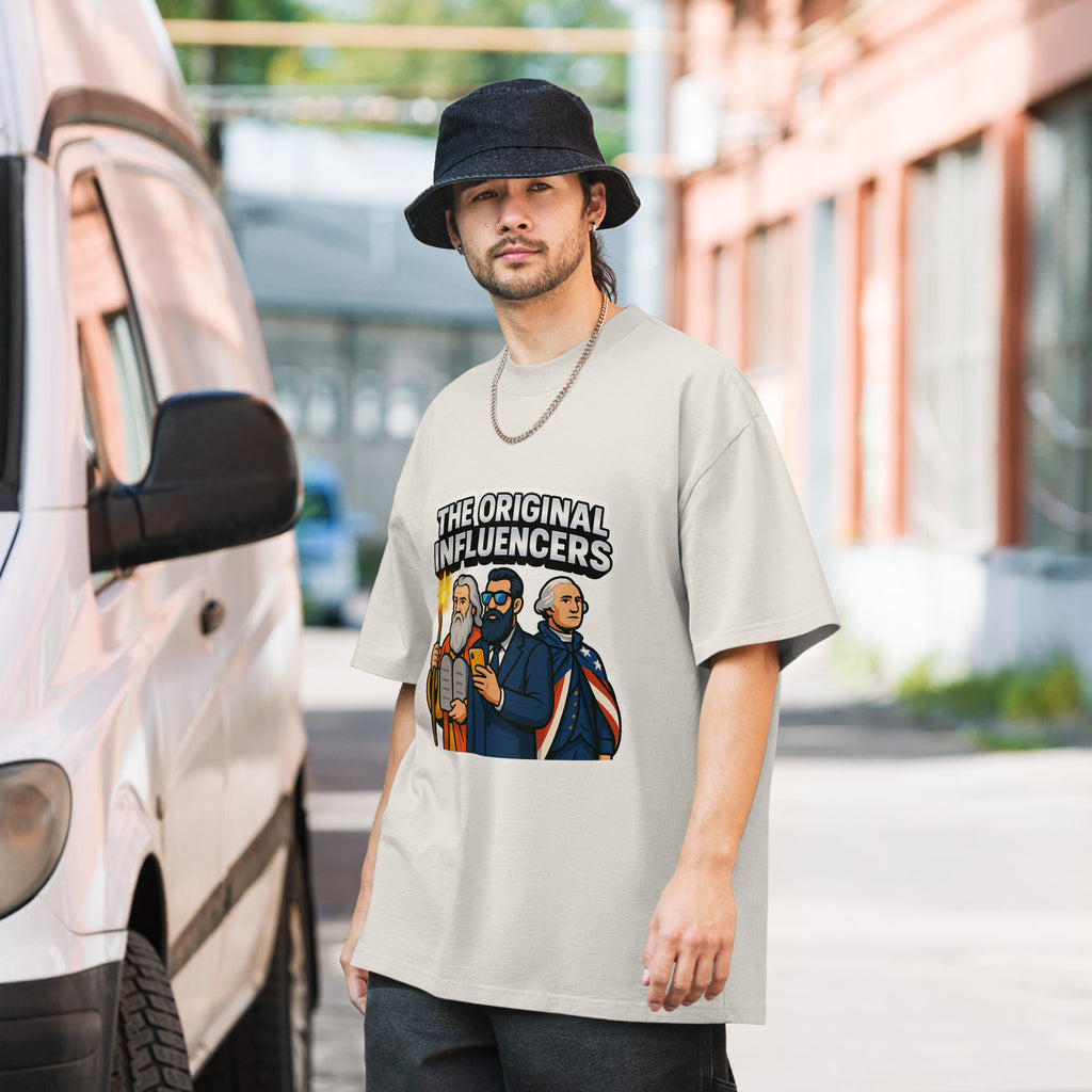 Original Influencers Oversized Faded T-shirt - American Zionist