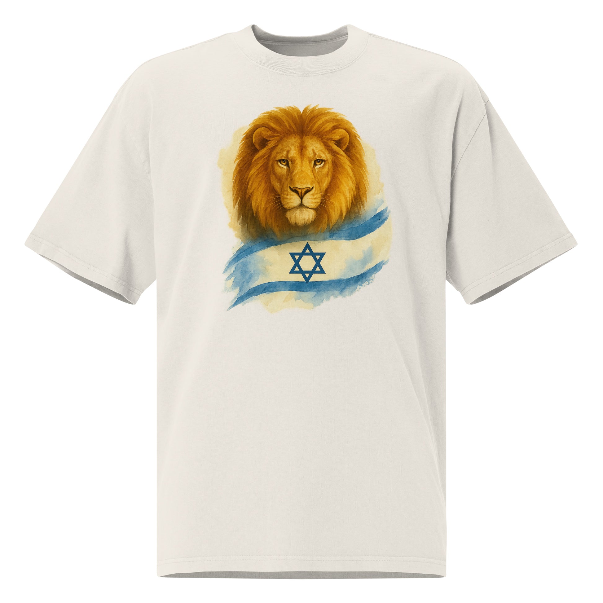 Lion Of Israel Oversized Faded T-Shirt - American Zionist