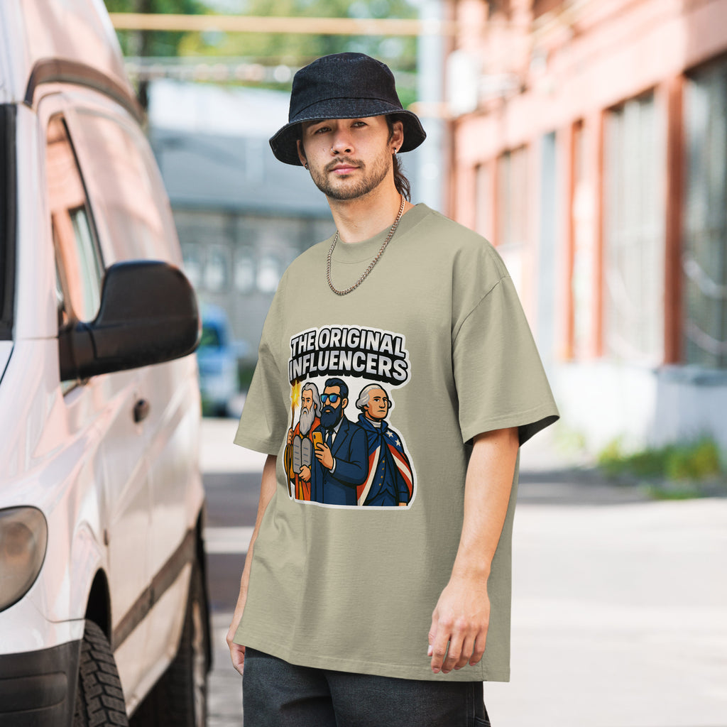 Original Influencers Oversized Faded T-shirt - American Zionist