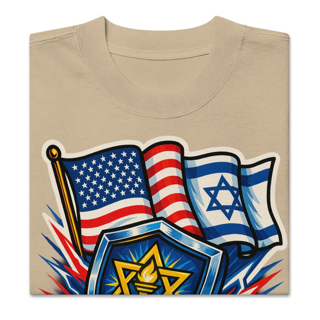 Don't Tread on Us Oversized Faded T-Shirt - American Zionist