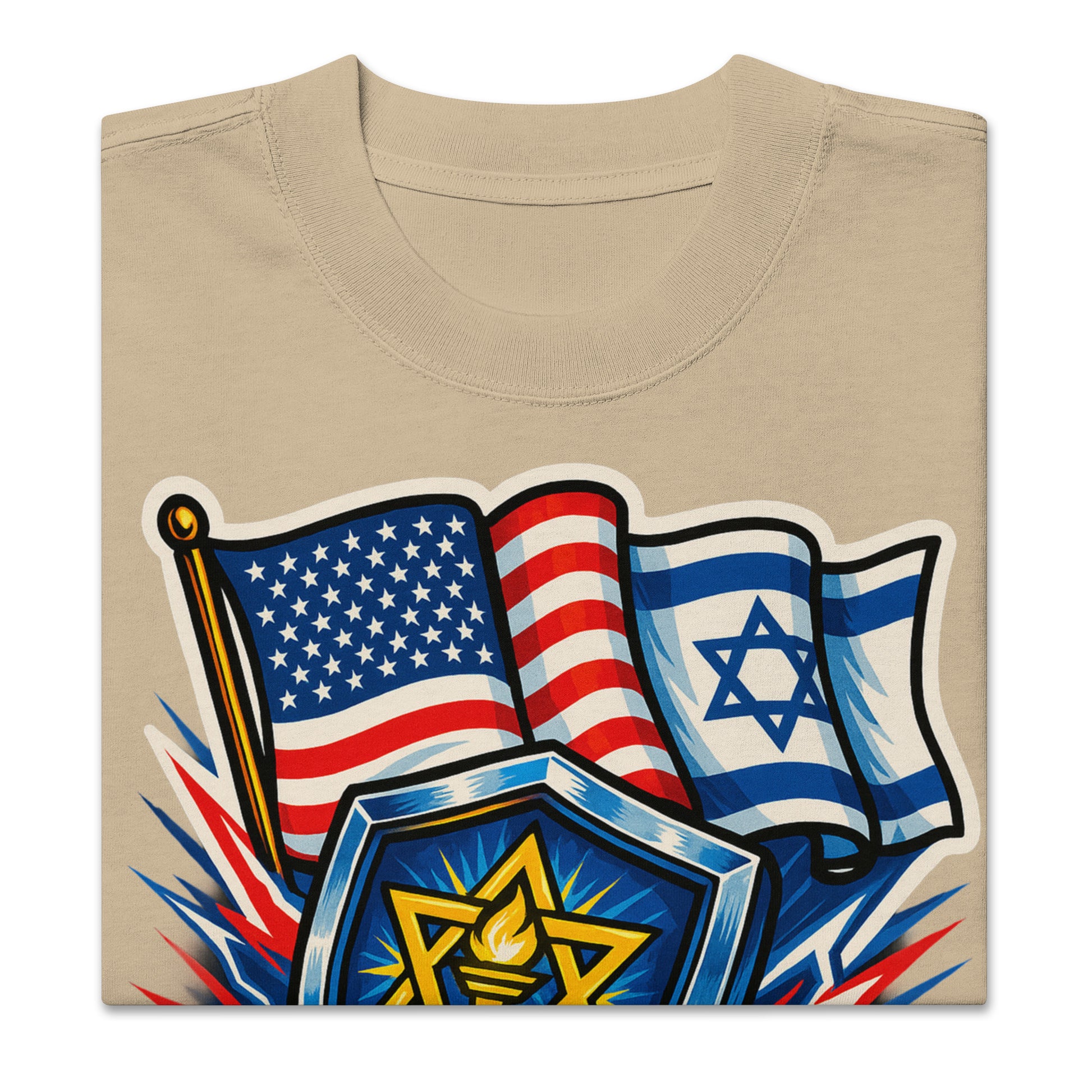 Don't Tread on Us Oversized Faded T-Shirt - American Zionist
