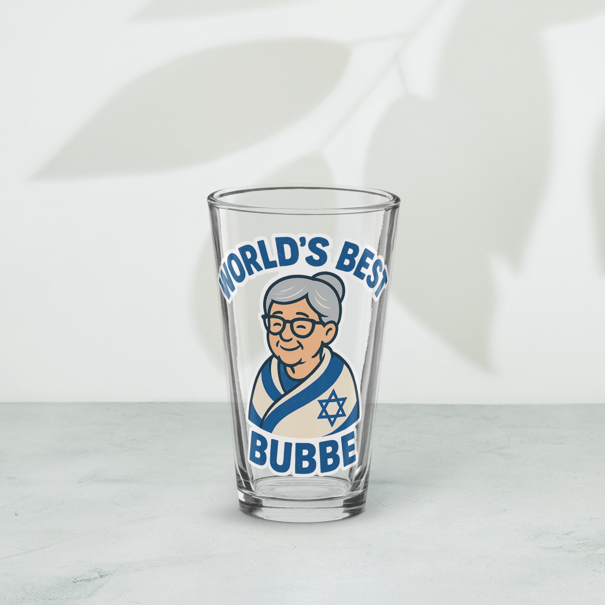 Best Bubbe Shaker Shaker Pint Glass (16 oz) - American Zionist