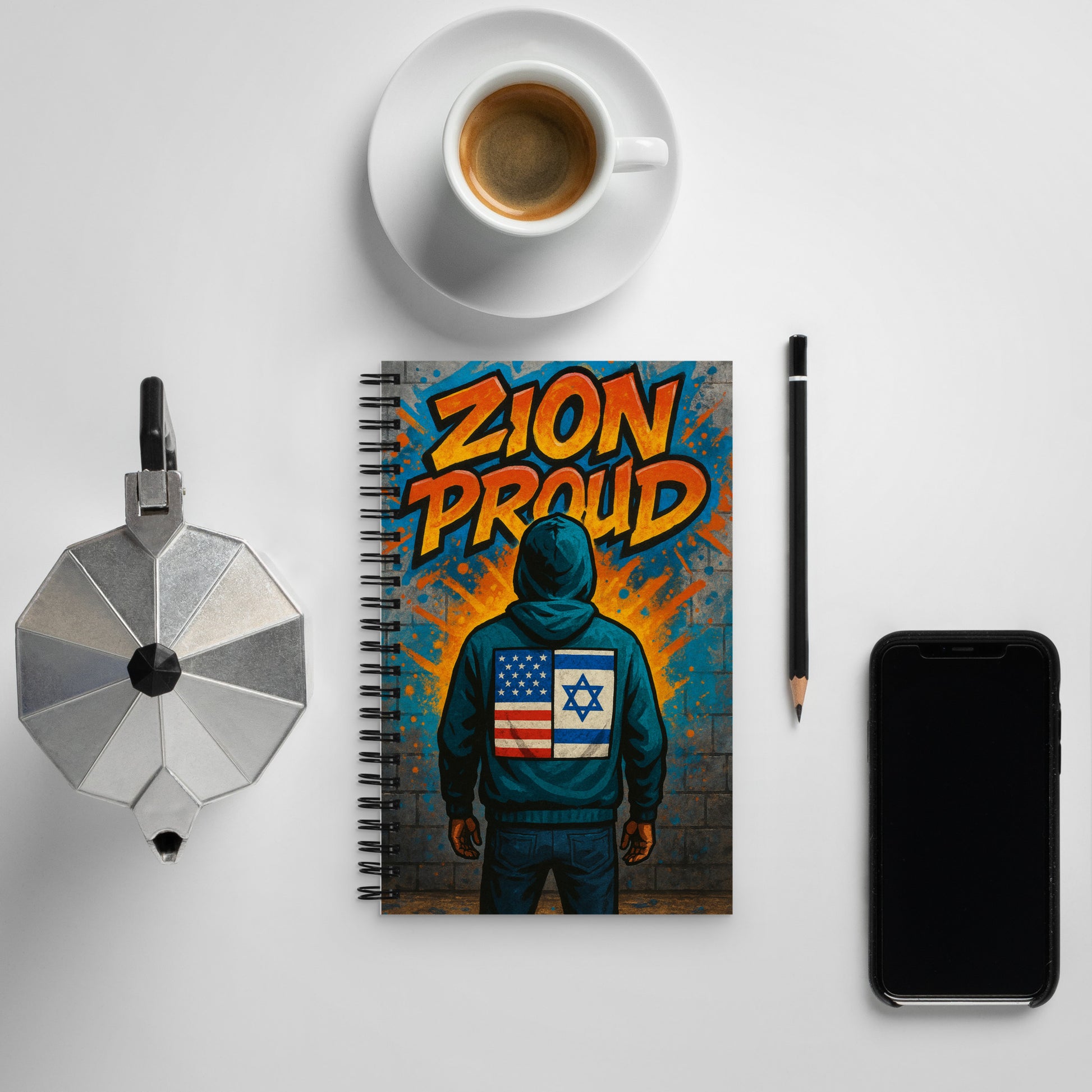 Zion Proud Spiral Notebook - American Zionist