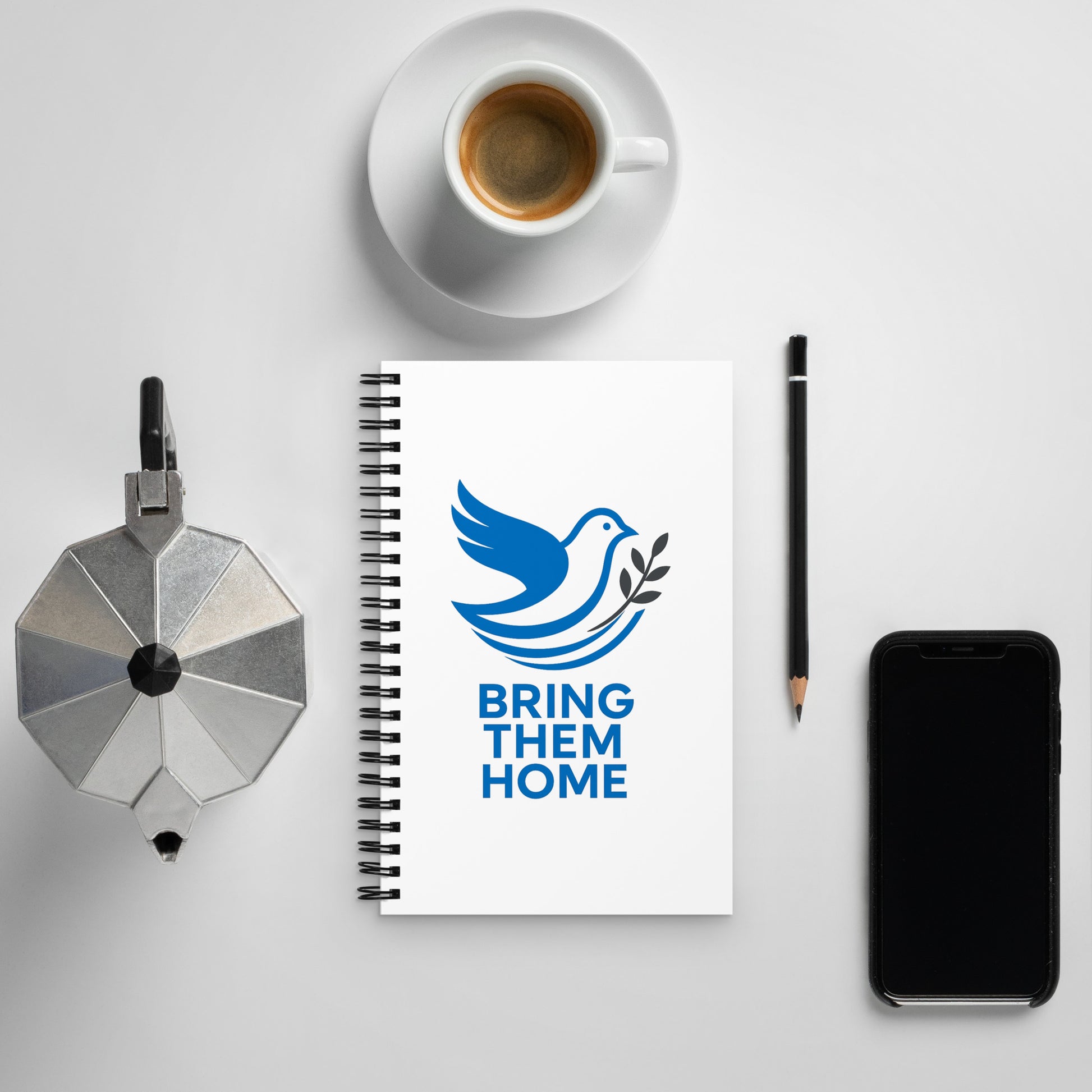 Dove Bring Them Home Spiral Notebook - American Zionist
