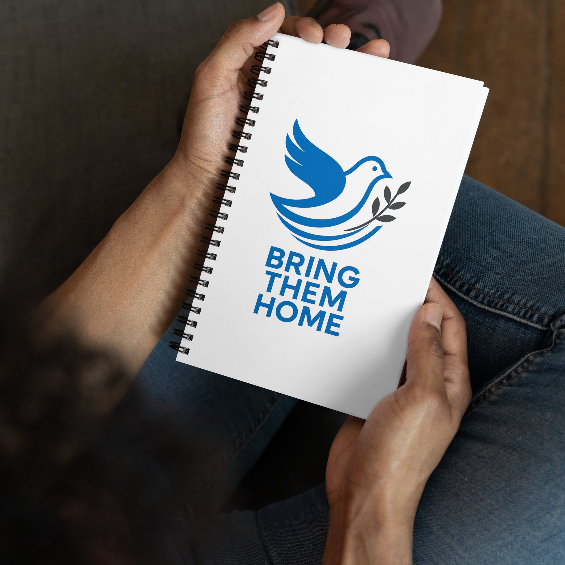 Dove Bring Them Home Spiral Notebook - American Zionist