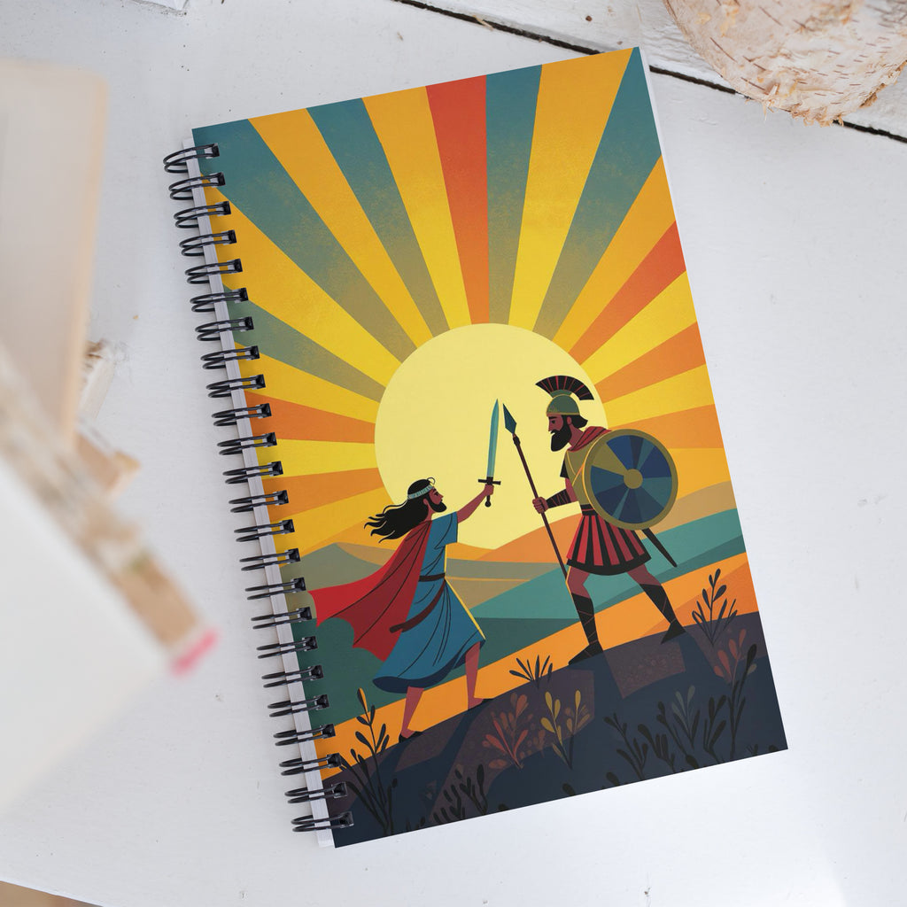 Sunset Battle Spiral Notebook - American Zionist