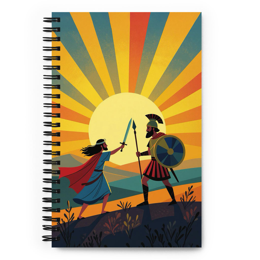 Sunset Battle Spiral Notebook - American Zionist
