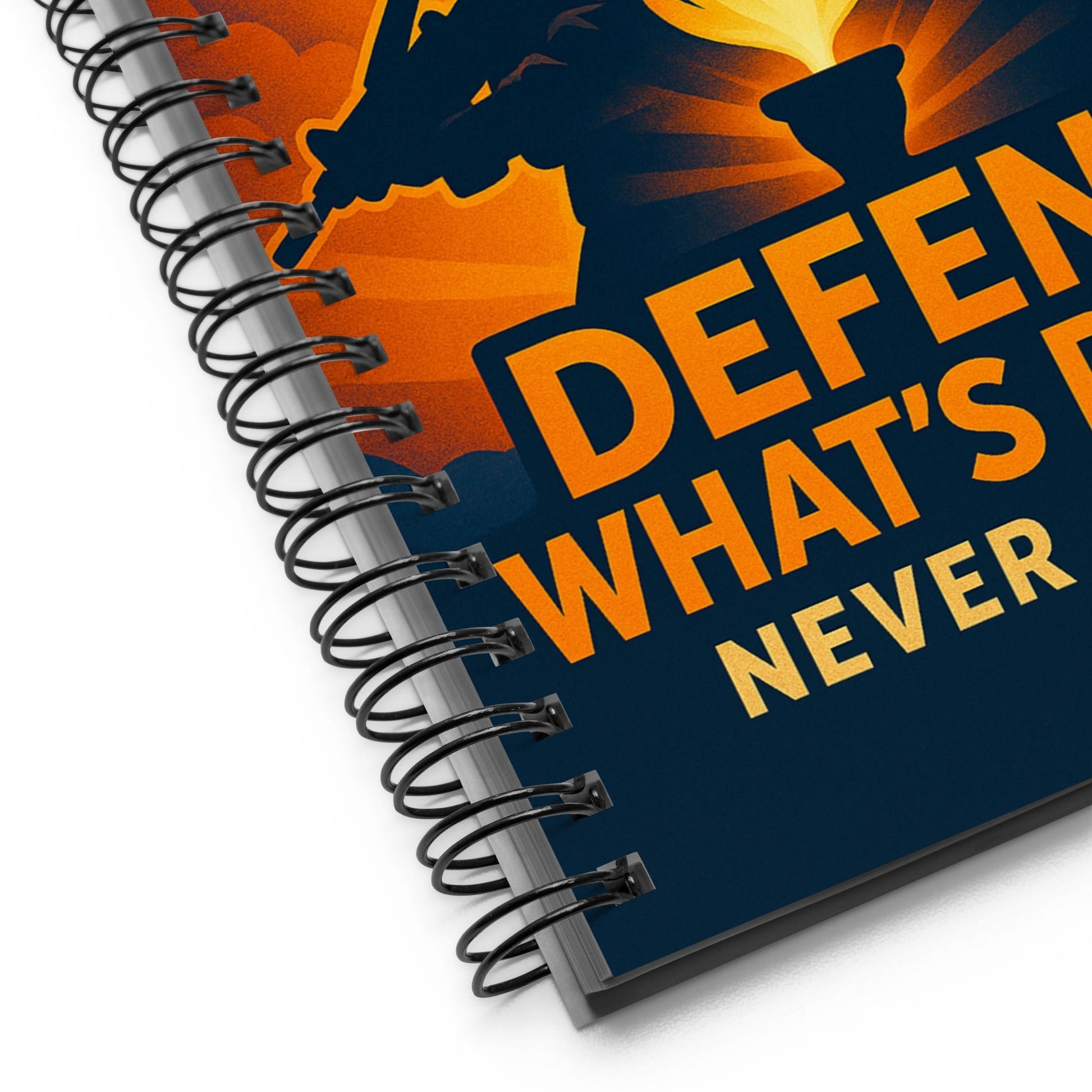 Defend What's Right Spiral Notebook - American Zionist