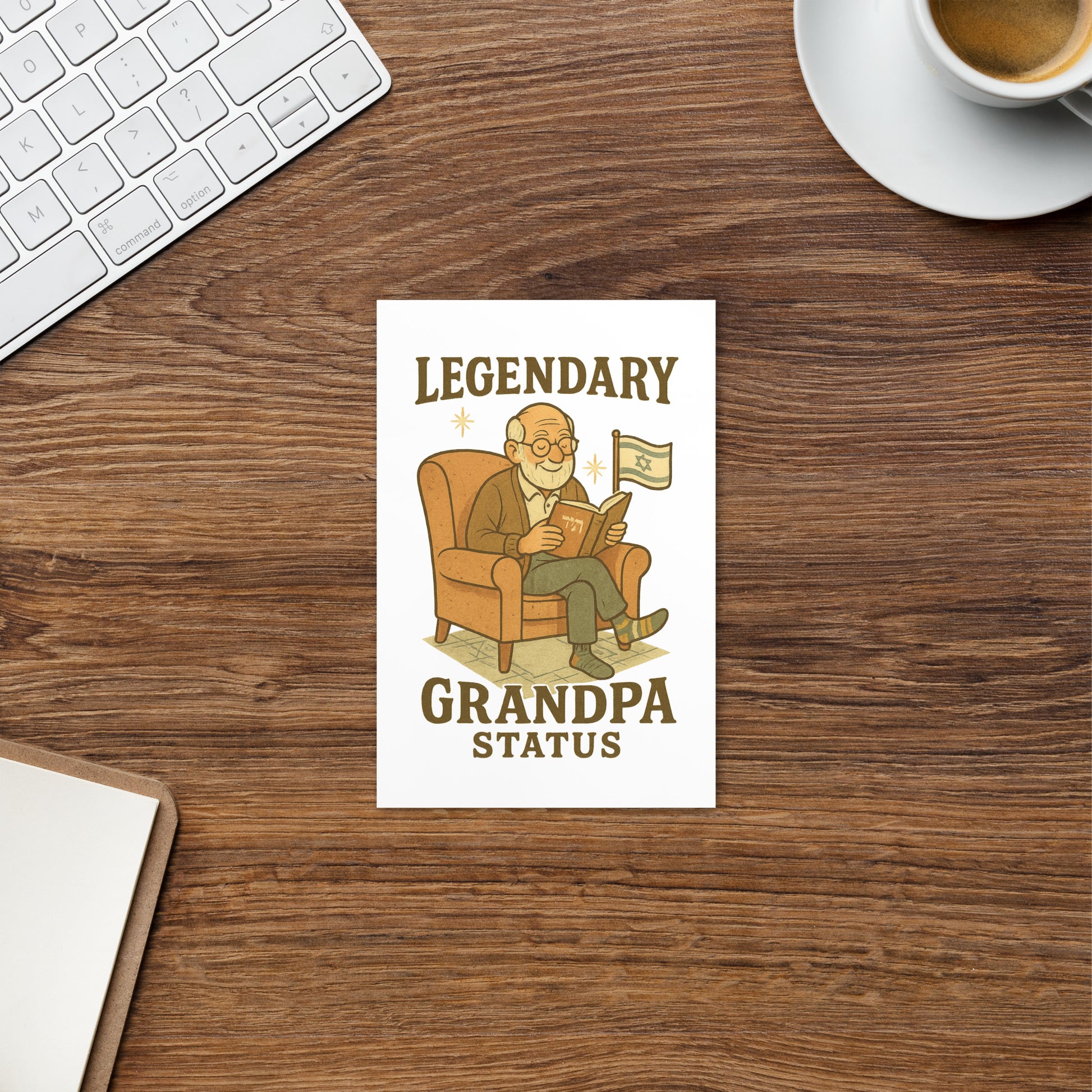 Legendary Grandpa Standard Postcard - American Zionist