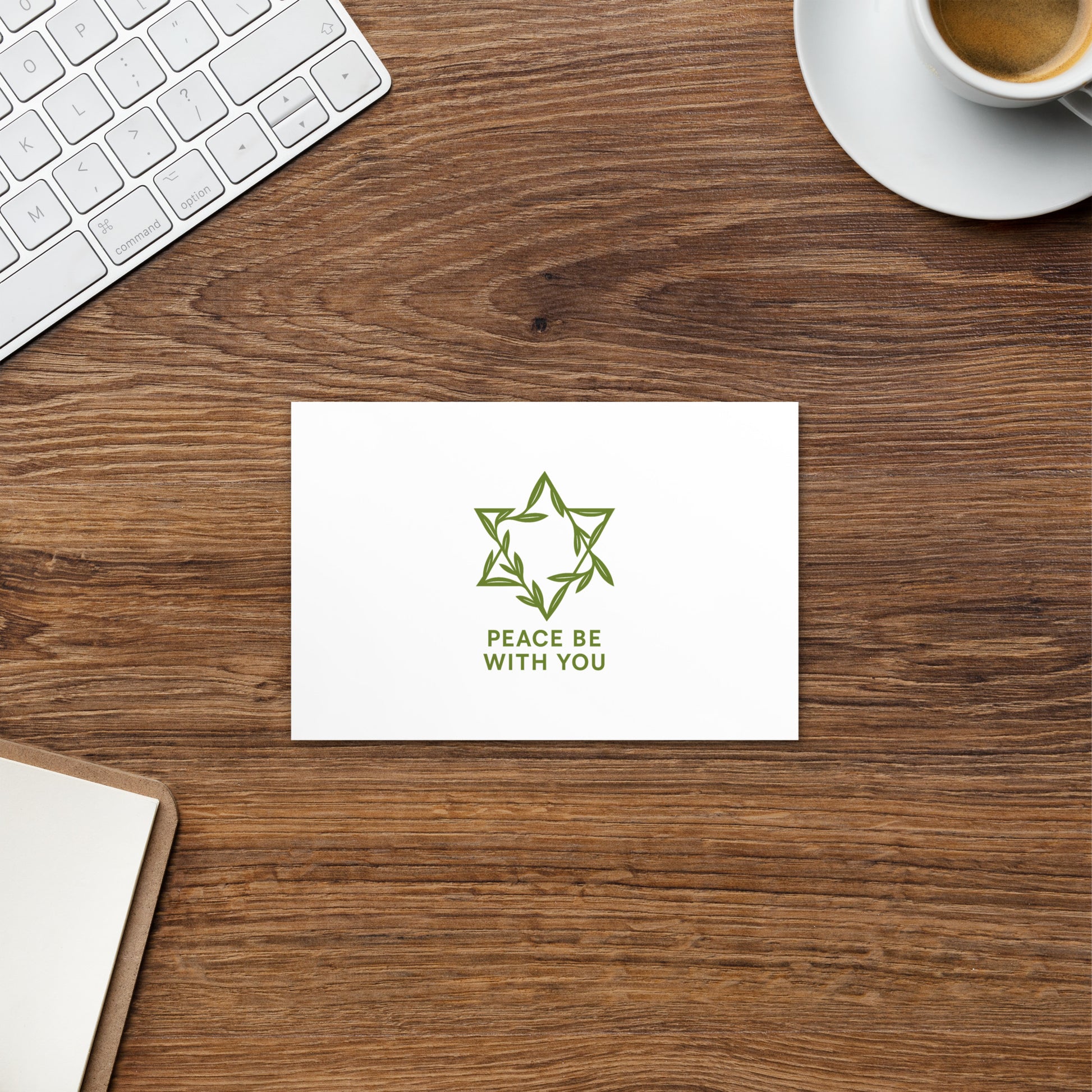 Peacewoven Star Standard Postcard - American Zionist